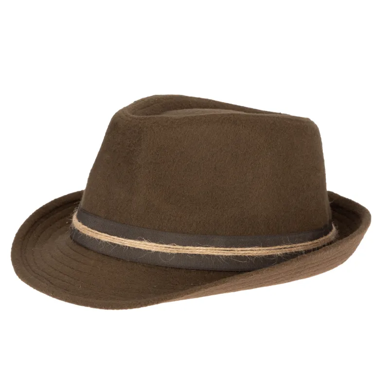 Faux Felt Stingy Brim Fedora sold by San Diego Hat Company
