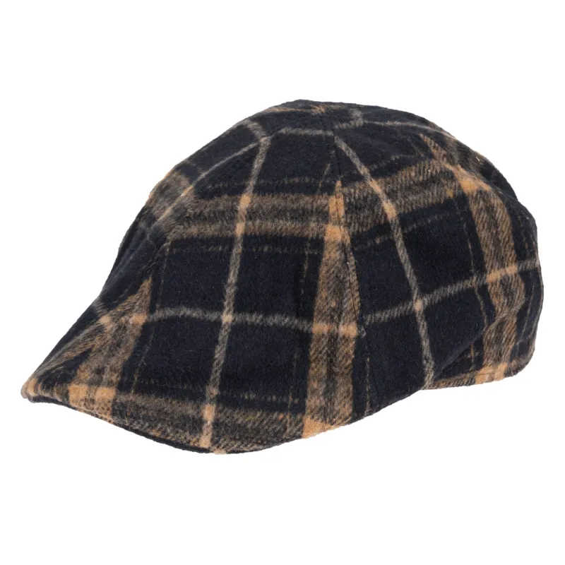 Faux Wool Plaid Driver Cap sold by San Diego Hat Company