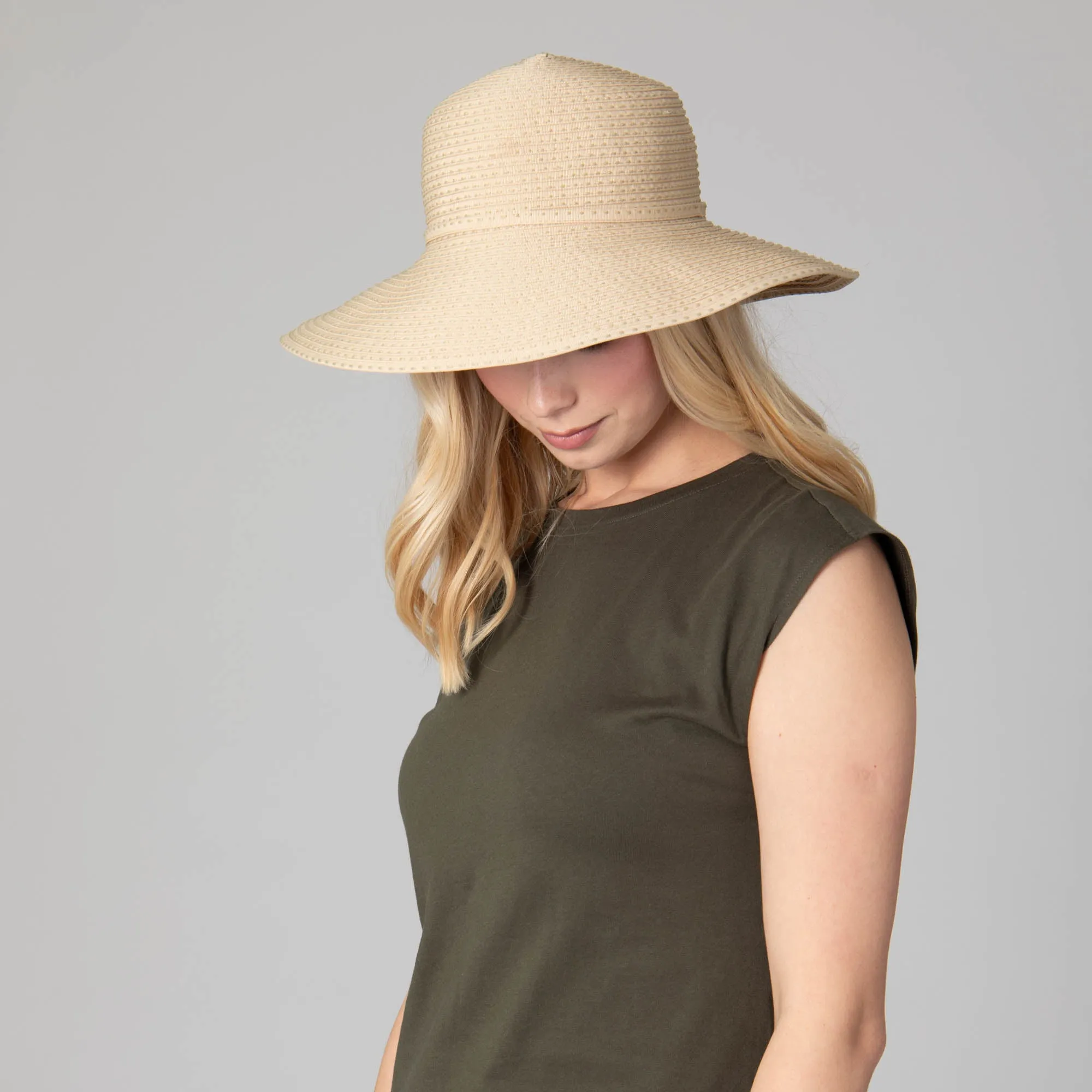 Women's Ribbon Crusher Medium Brim sold by San Diego Hat Company product image thumbnail 4