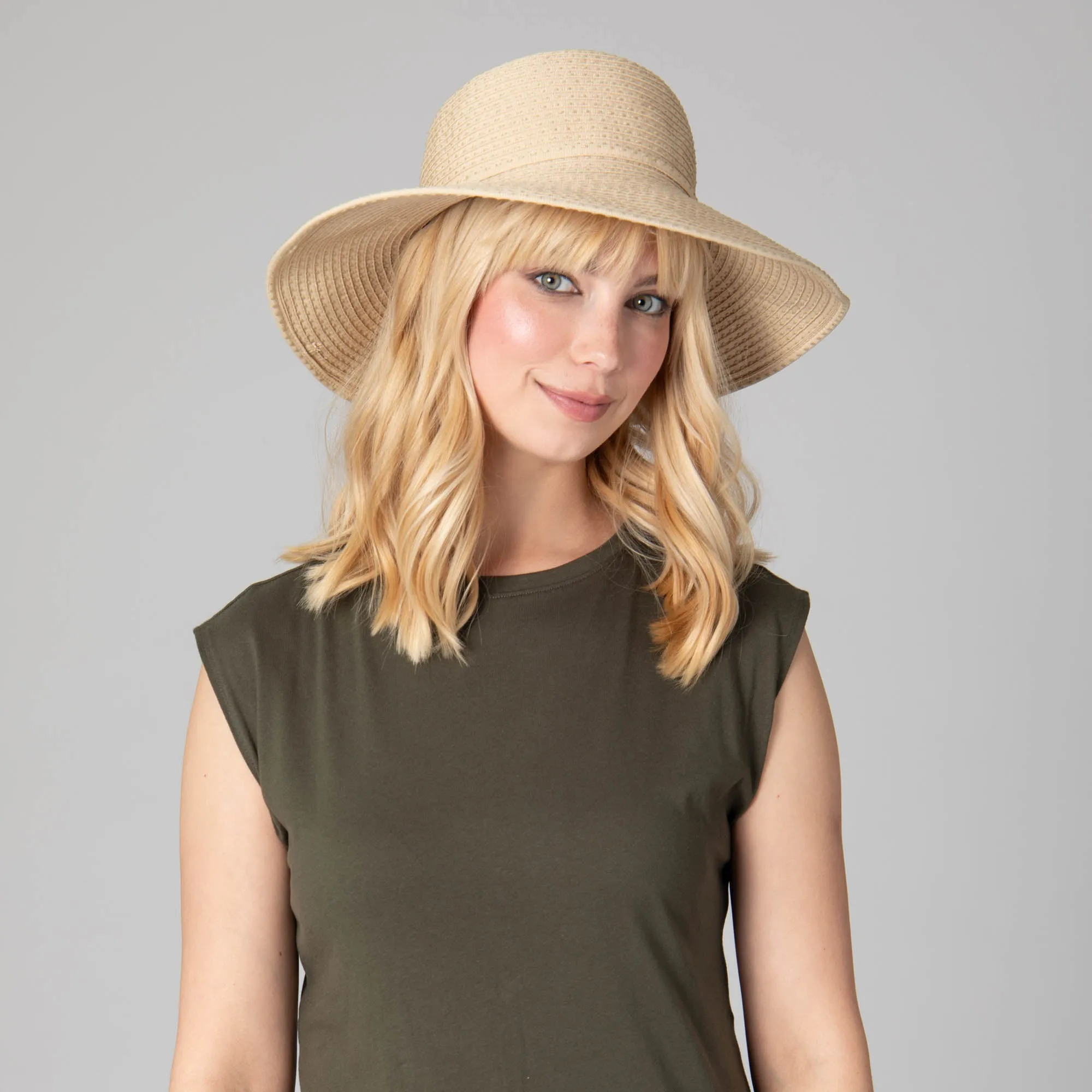 Women's Ribbon Crusher Medium Brim sold by San Diego Hat Company product image thumbnail 3