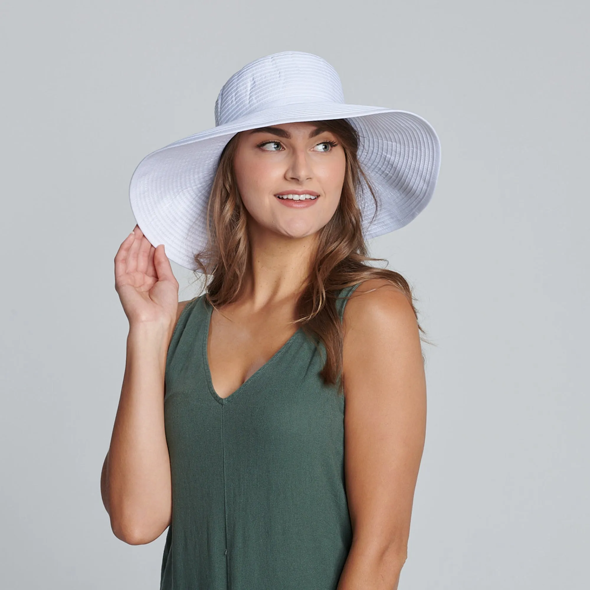 Women's Ribbon Braid Large Brim Hat sold by San Diego Hat Company product image thumbnail 3