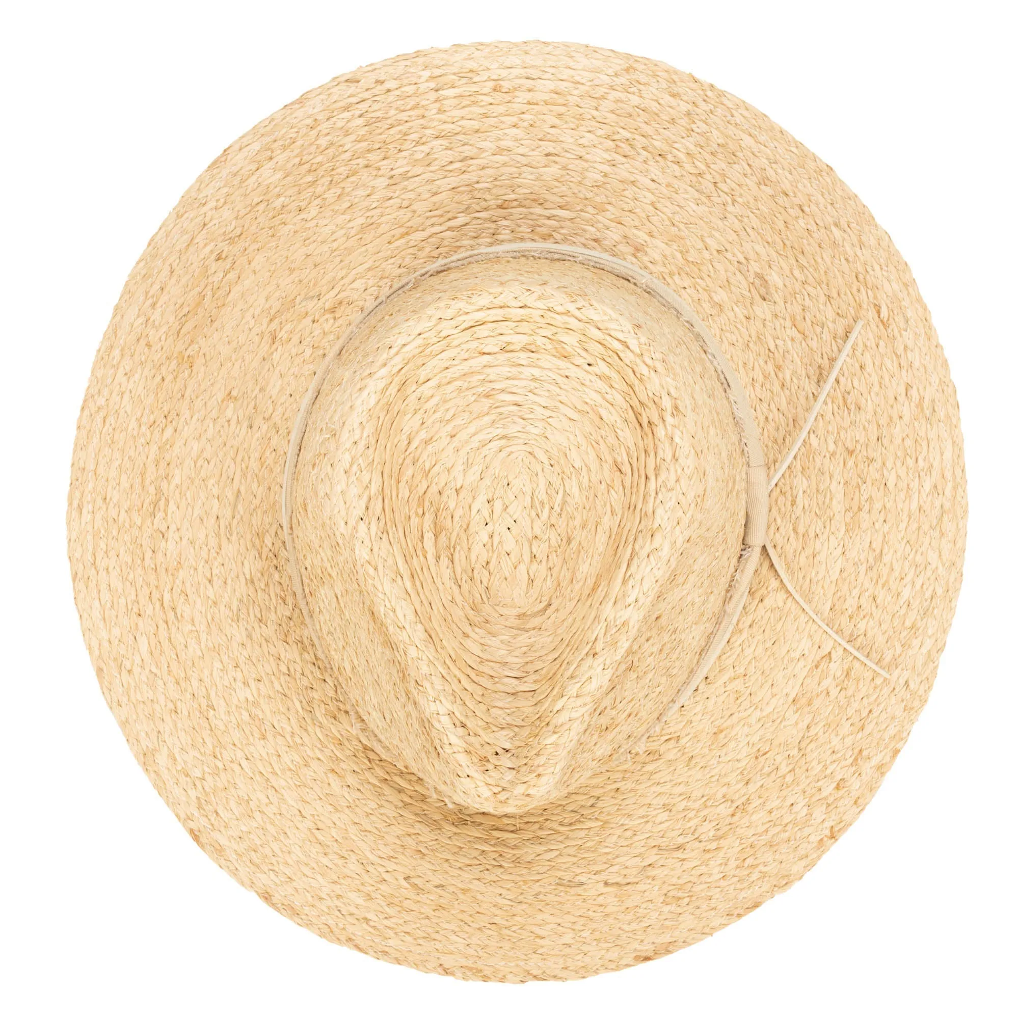 Sun Bather - Raffia Braid Fedora with Mixed Band sold by San Diego Hat Company product image thumbnail 5