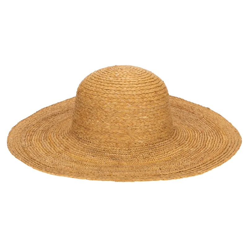 Elegant - Raffia Braid Round Crown Sun Hat sold by San Diego Hat Company