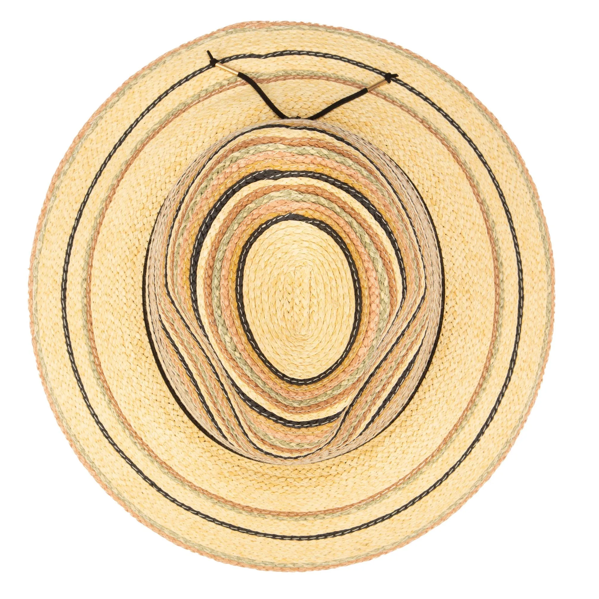 Paradise - Paperbraid Multi Striped Fedora sold by San Diego Hat Company product image thumbnail 5