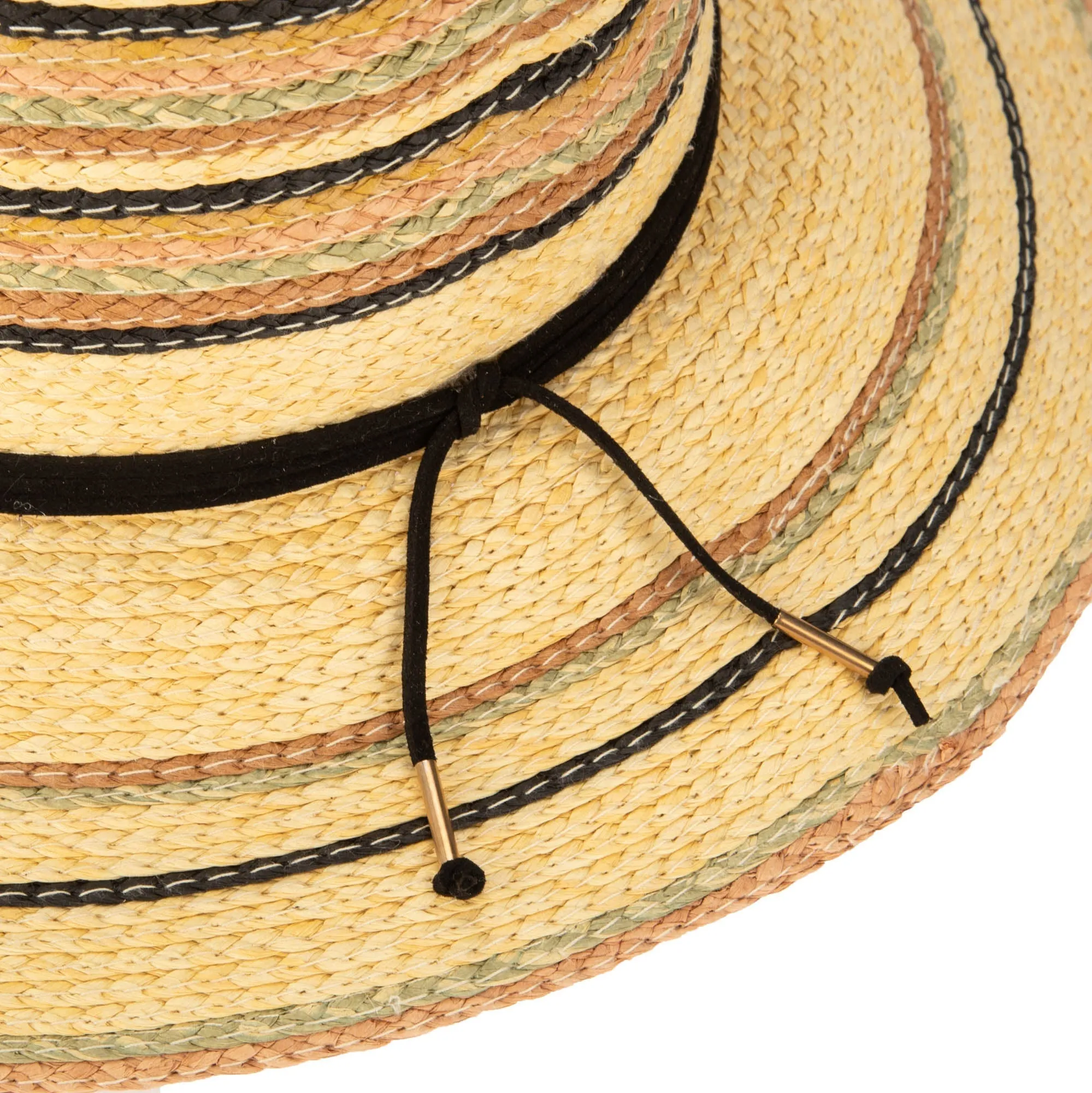 Paradise - Paperbraid Multi Striped Fedora sold by San Diego Hat Company product image thumbnail 4