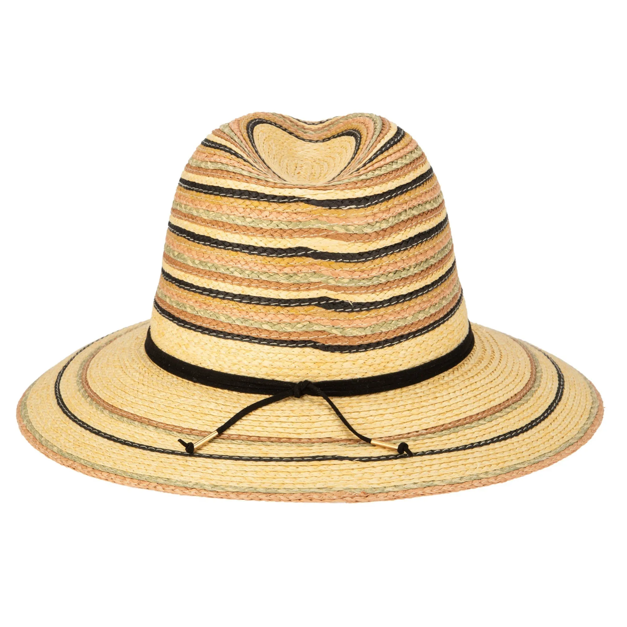 Paradise - Paperbraid Multi Striped Fedora sold by San Diego Hat Company product image thumbnail 3