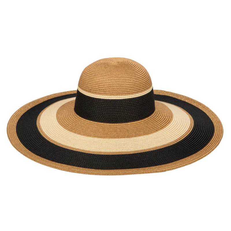 Las Palmas Floppy - Ultrabraid Striped Floppy Hat sold by San Diego Hat Company