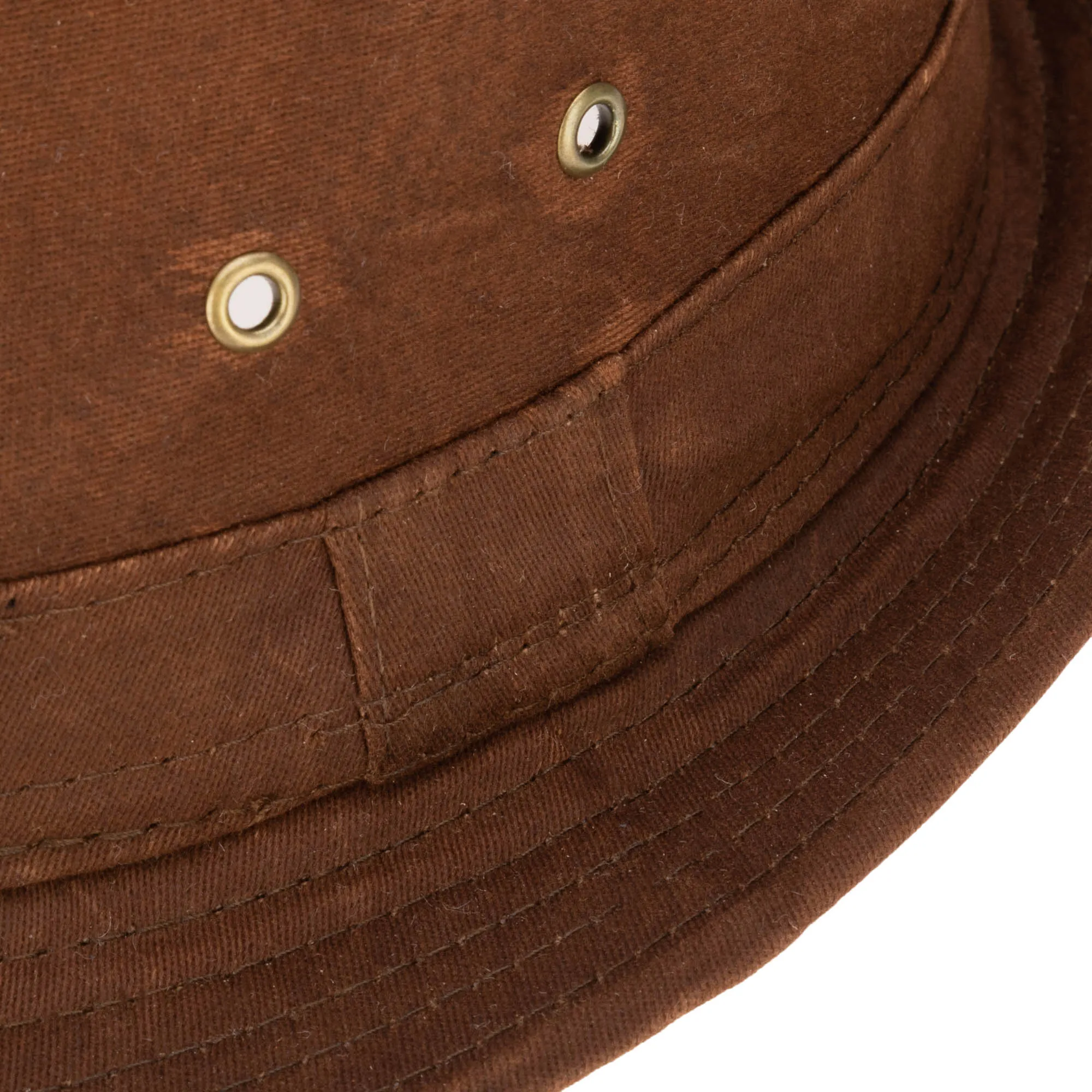 Mens Cut and Sew Waxed Cotton Stingy Brim Fedora sold by San Diego Hat Company product image thumbnail 4