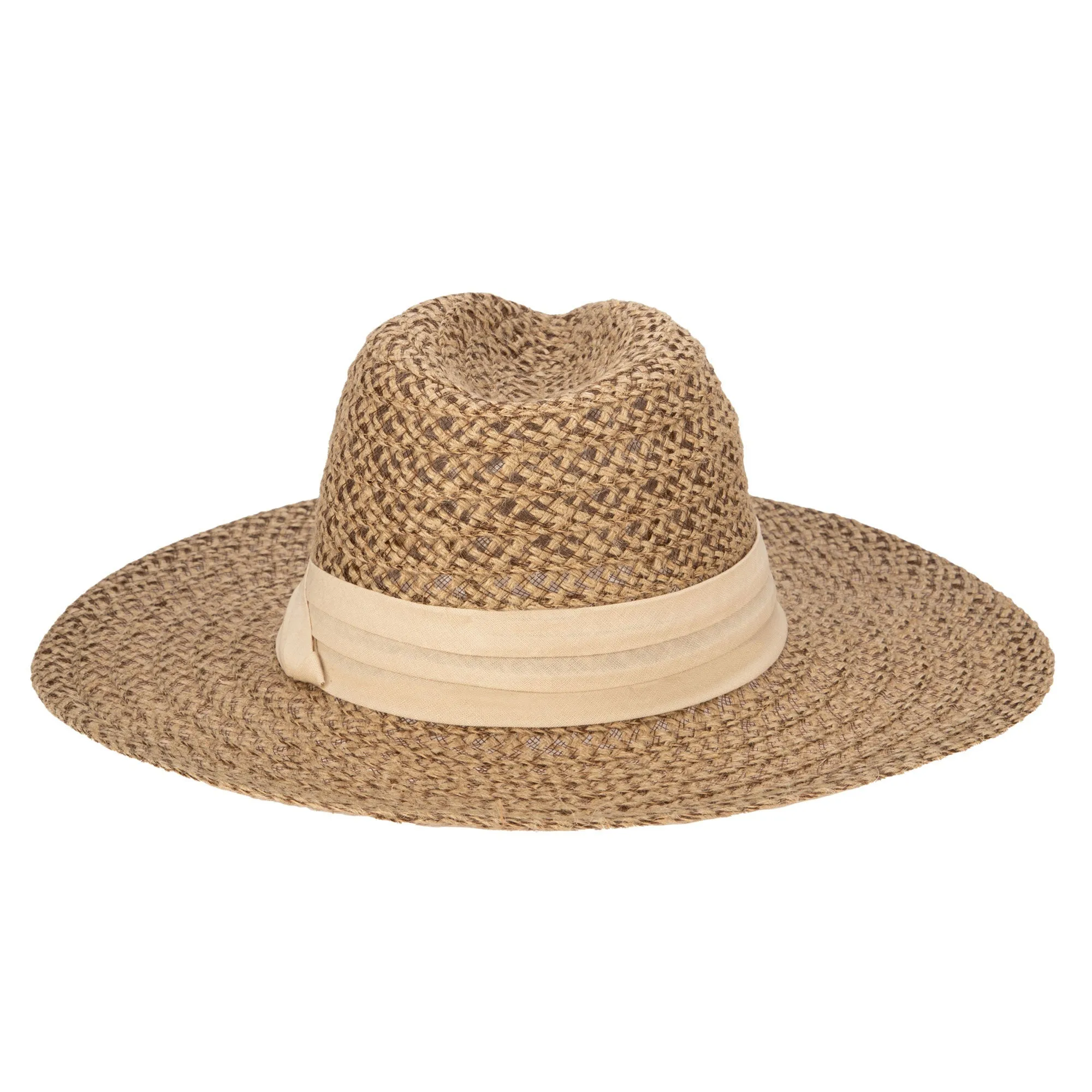 Well Crafted Fedora - Braided Hemp Fedora with Pleated Band sold by San Diego Hat Company product image thumbnail 3
