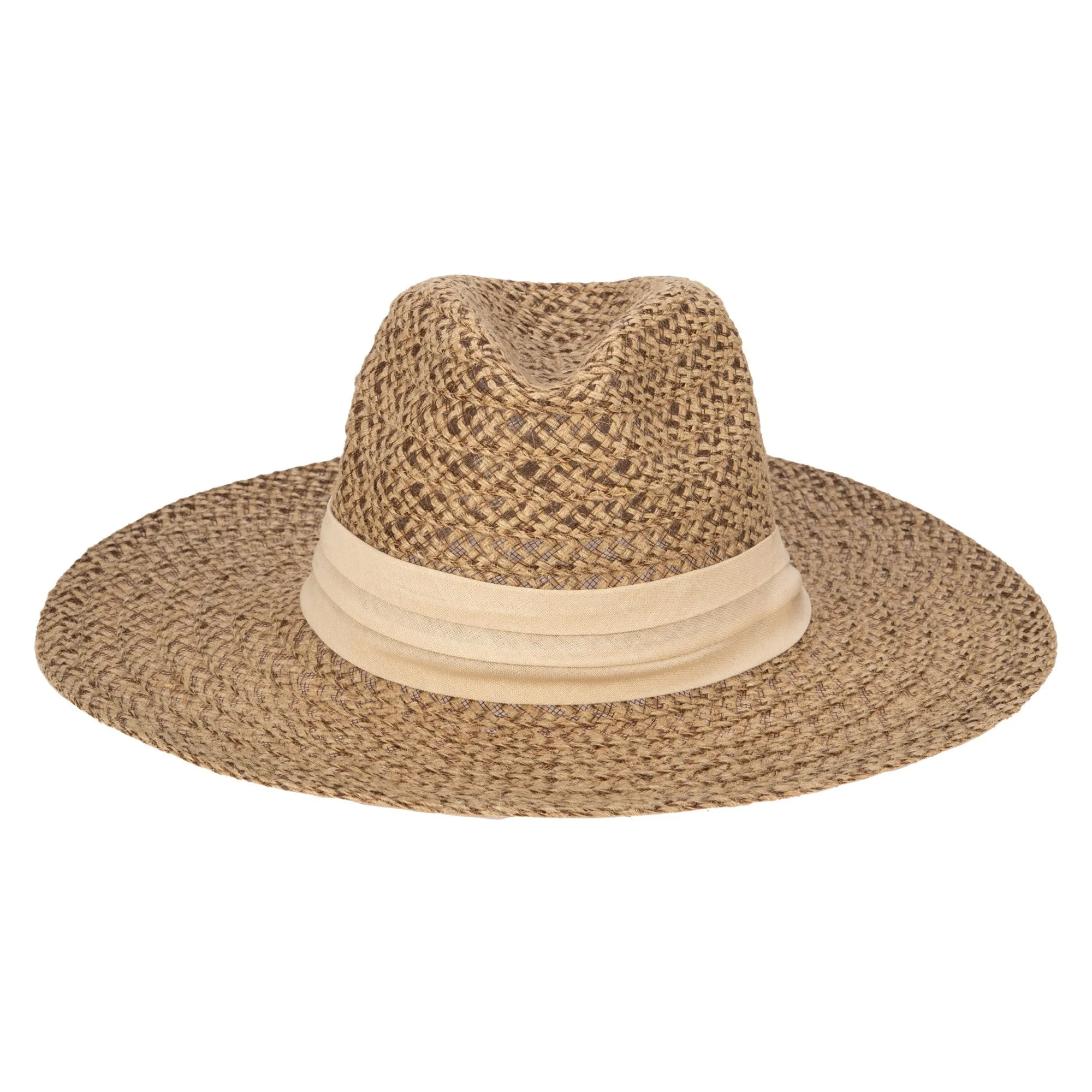 Well Crafted Fedora - Braided Hemp Fedora with Pleated Band sold by San Diego Hat Company product image thumbnail 2