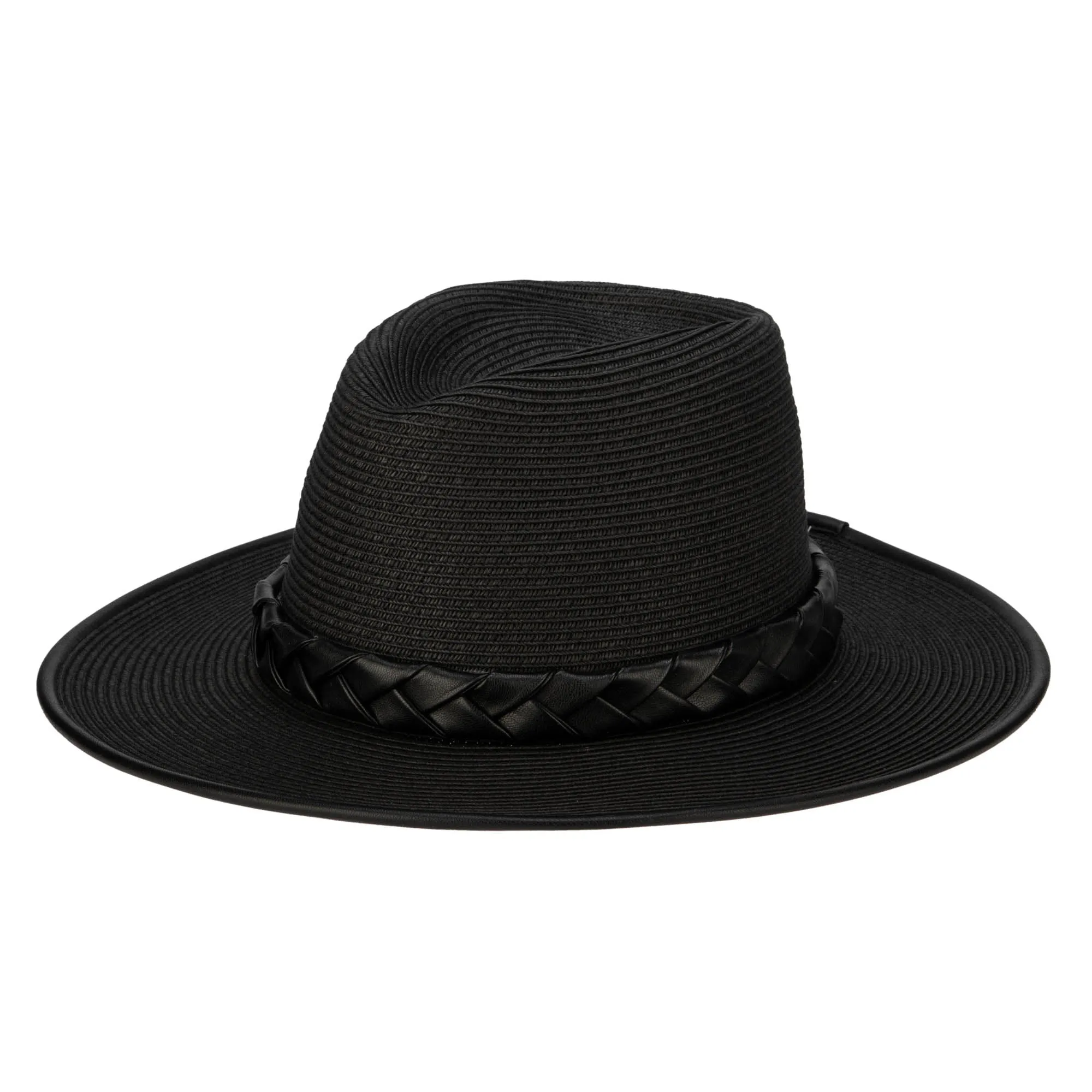 Looker Fedora - Ultrabraided Fedora with Braided Faux Band sold by San Diego Hat Company