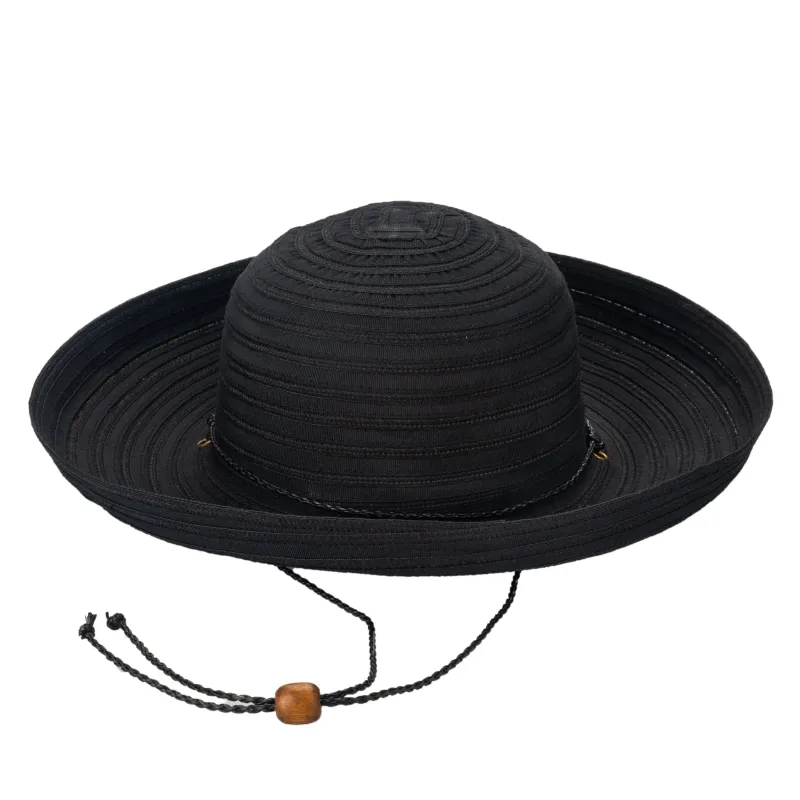 Women's Polybraid/Ribbon Mixed Kettle Brim with Adjustable Chin Cord (MXM1036) sold by San Diego Hat Company