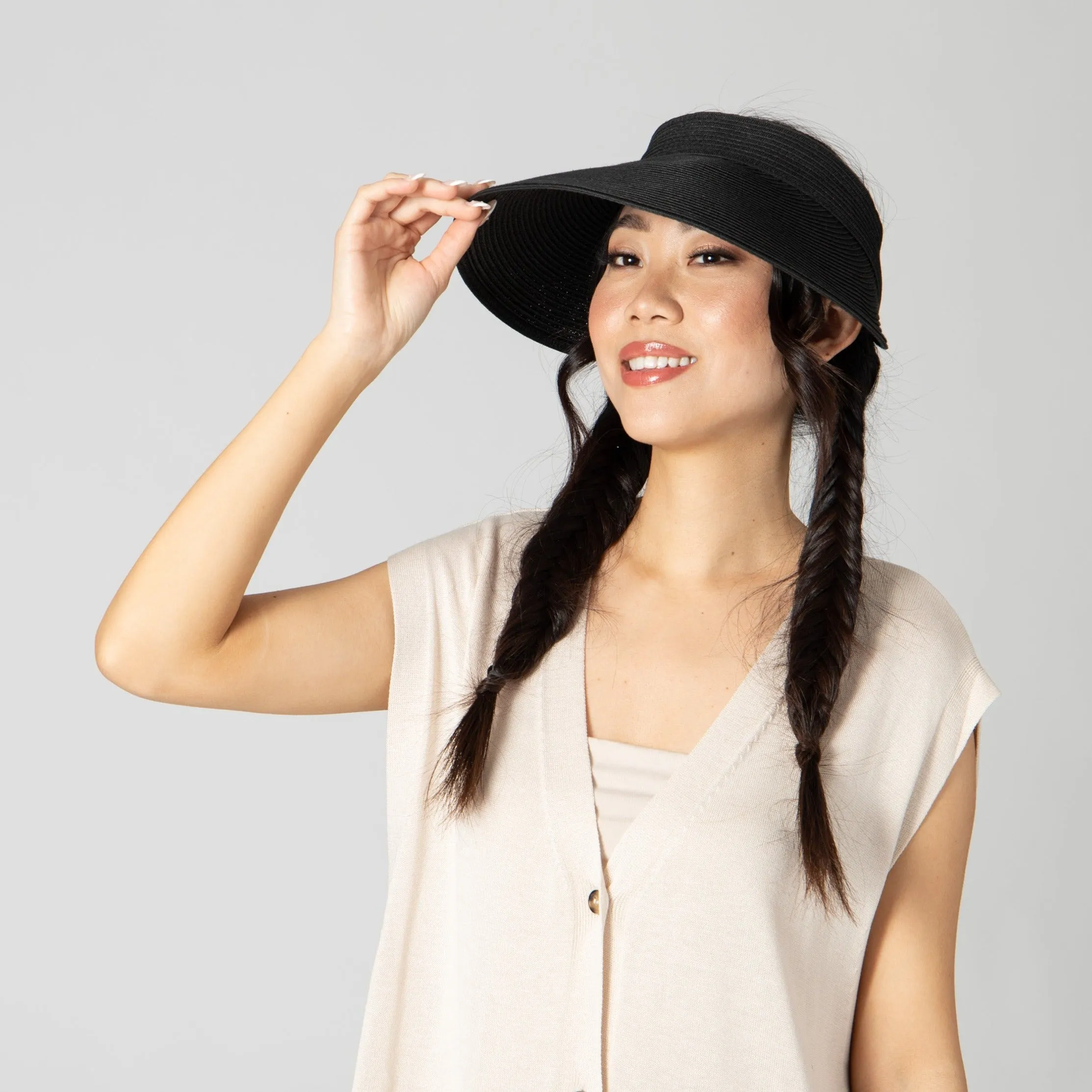 Womens Ultrabraid Large Bill Visor sold by San Diego Hat Company product image thumbnail 2