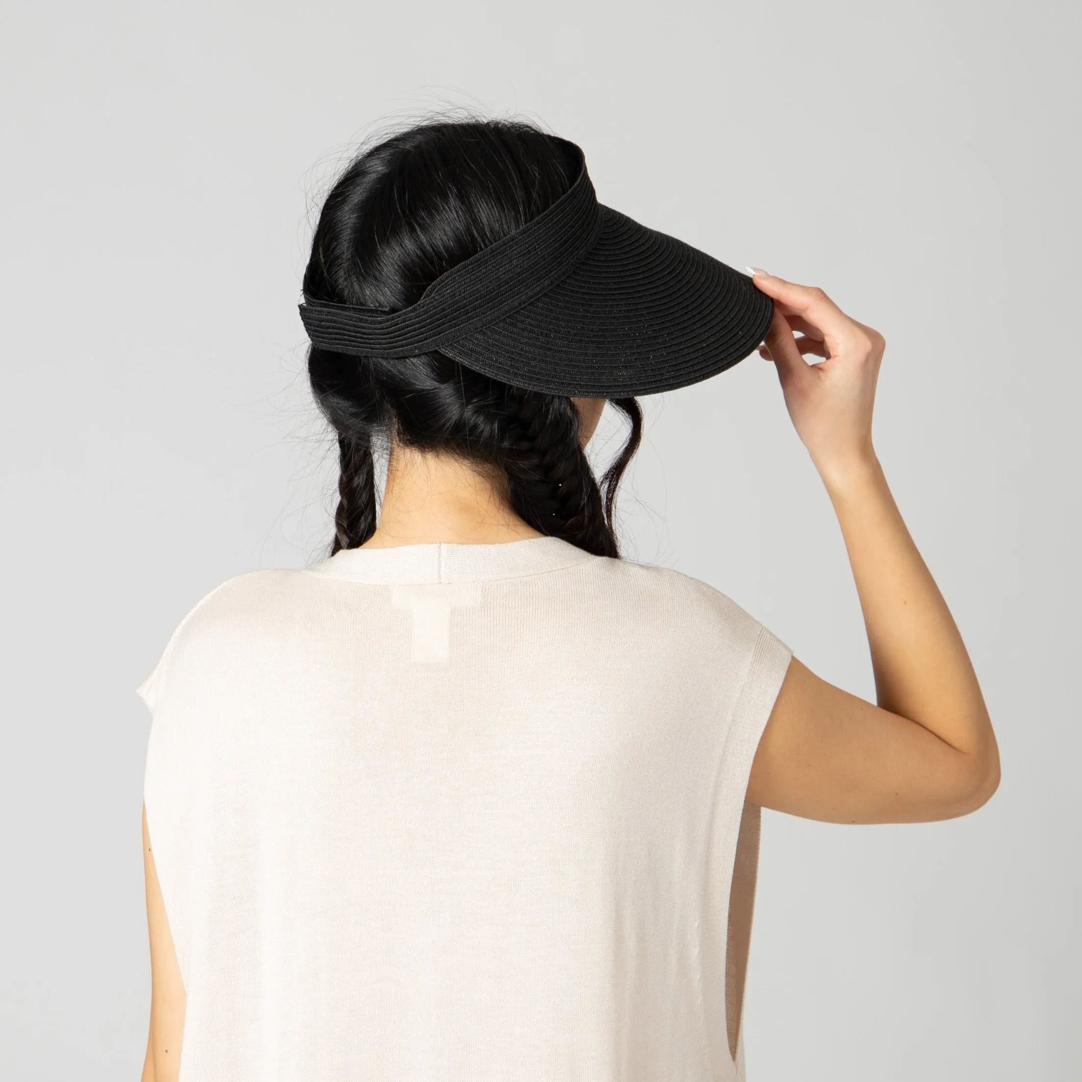 Womens Ultrabraid Large Bill Visor sold by San Diego Hat Company product image thumbnail 5