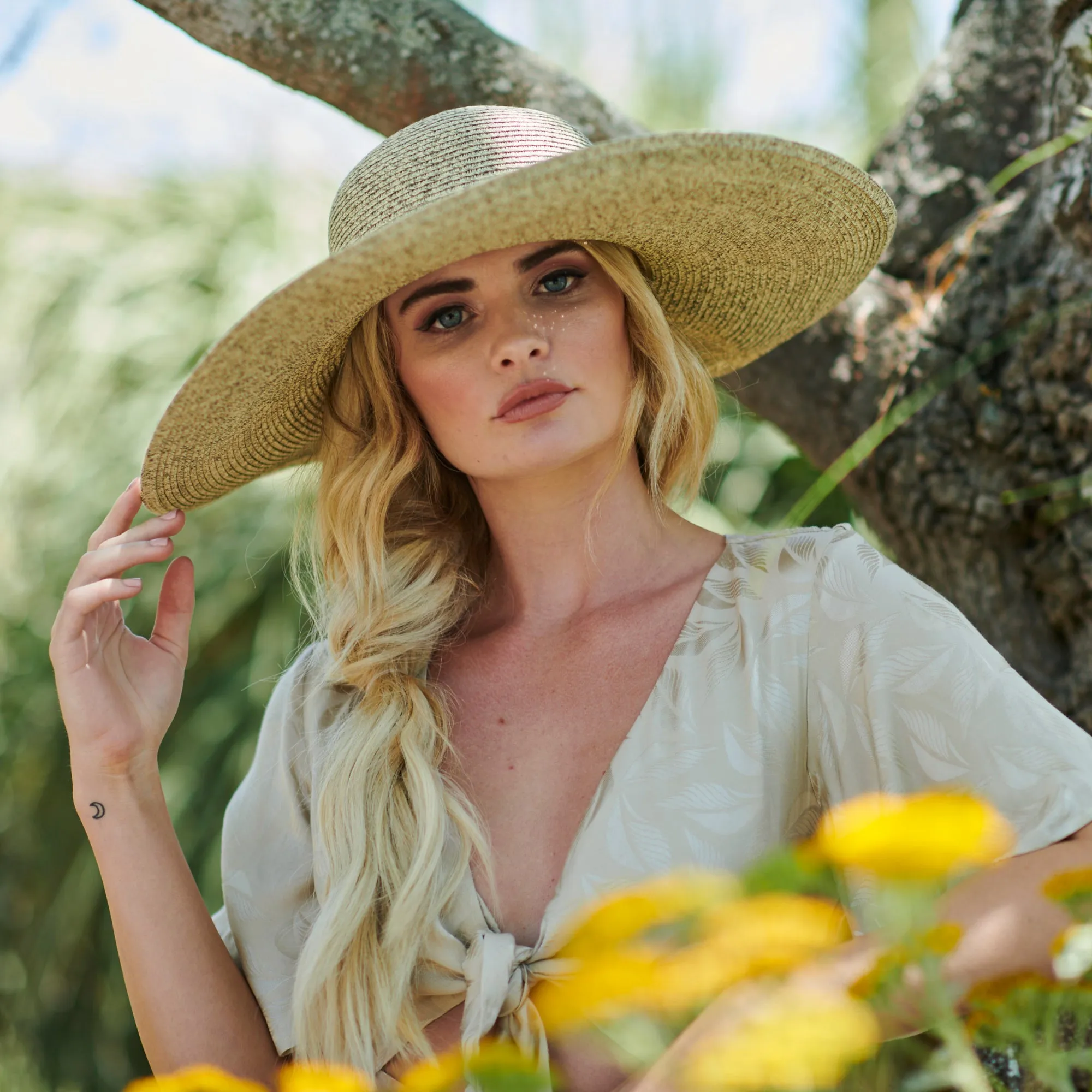 Women's Ultrabraid Back Knot Floppy Hat sold by San Diego Hat Company product image thumbnail 2