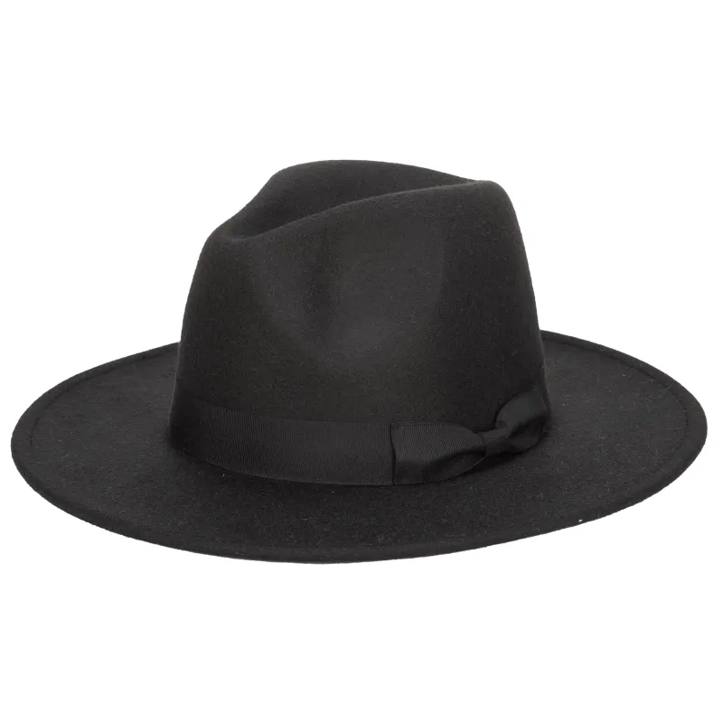 Men's Faux Felt Fedora With Grosgrain sold by San Diego Hat Company