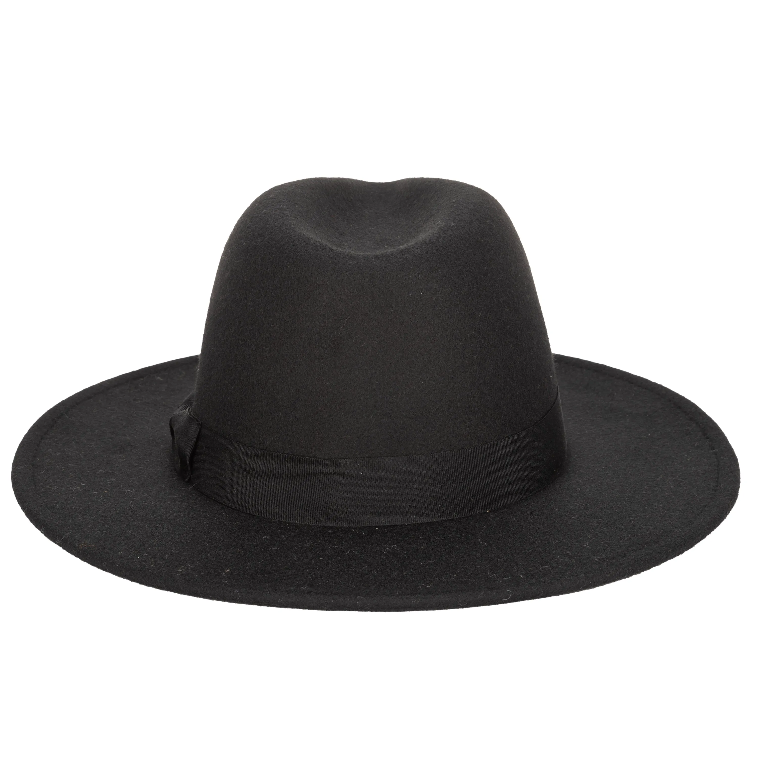 Men's Faux Felt Fedora With Grosgrain sold by San Diego Hat Company product image thumbnail 3
