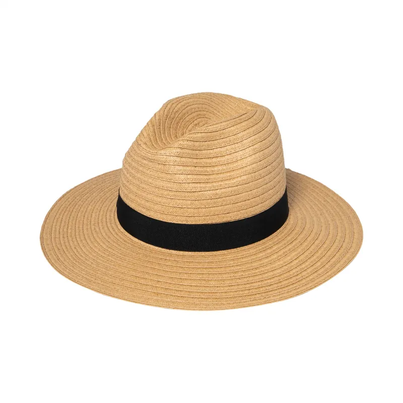 Women's Paper Braided Fedora With A Bow Band sold by San Diego Hat Company