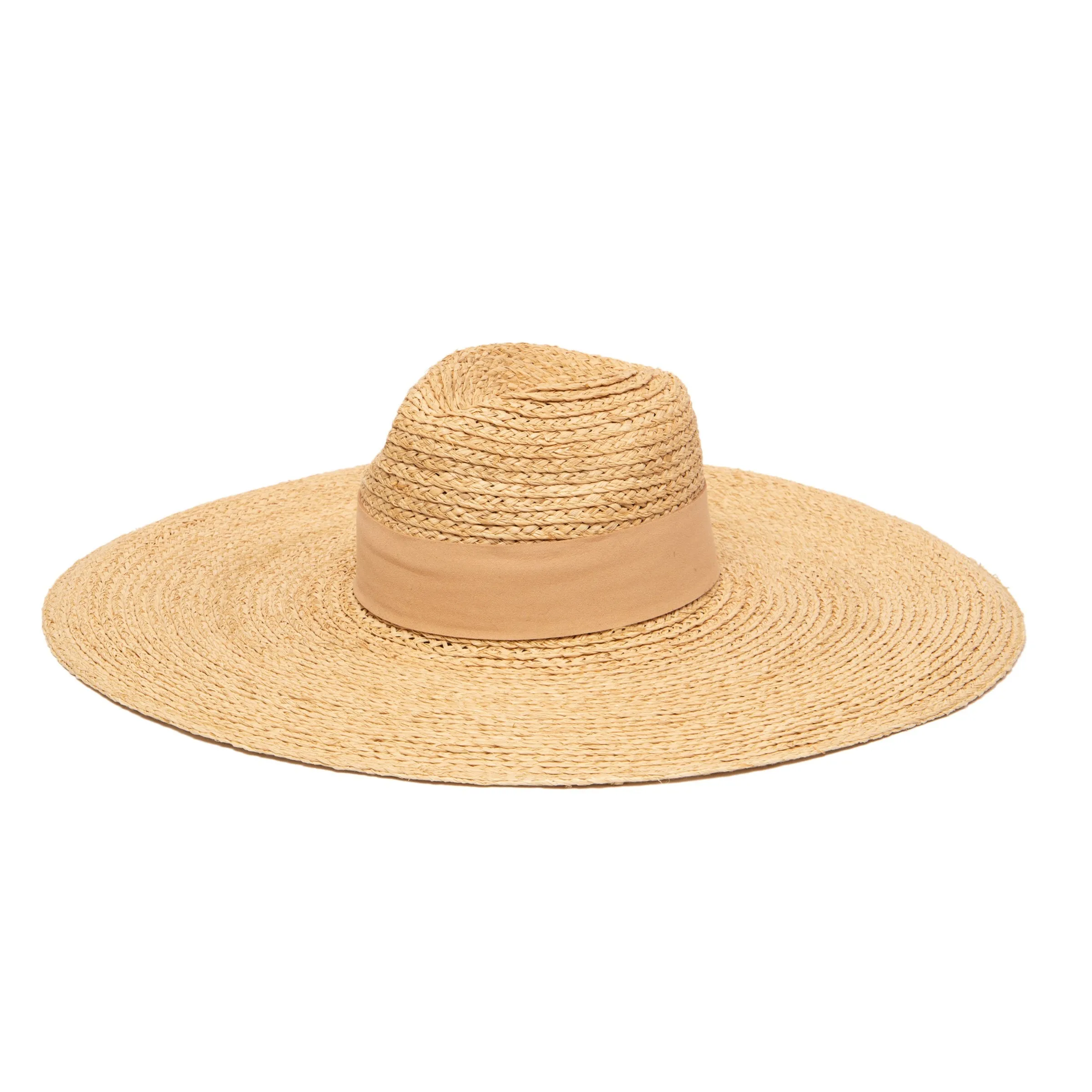 Women's Raffa Braid Wide Brim Fedora With Suede Band sold by San Diego Hat Company