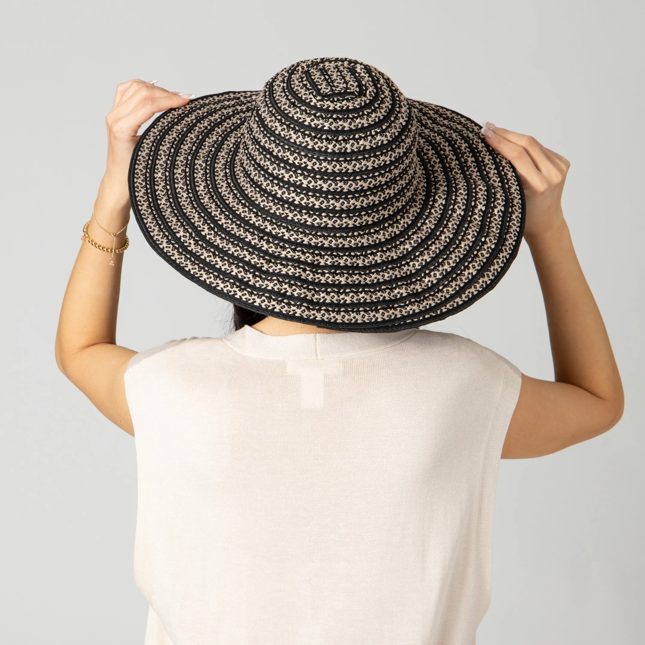 Women's Novelty Ribbon & Paperbraid Sun Hat sold by San Diego Hat Company product image thumbnail 5