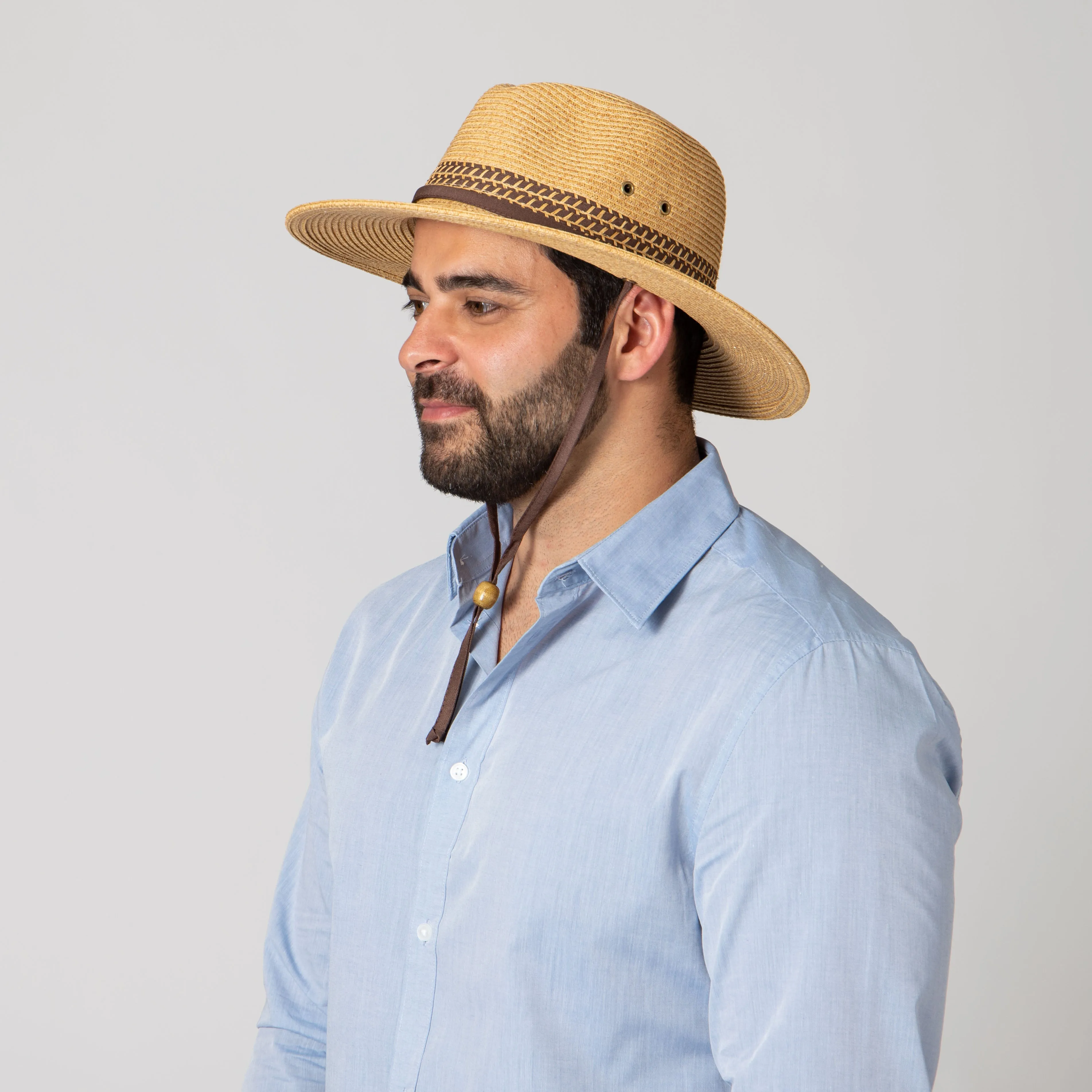 Men's Ultrabraid Outback With Chin Cord and Toggle sold by San Diego Hat Company product image thumbnail 2