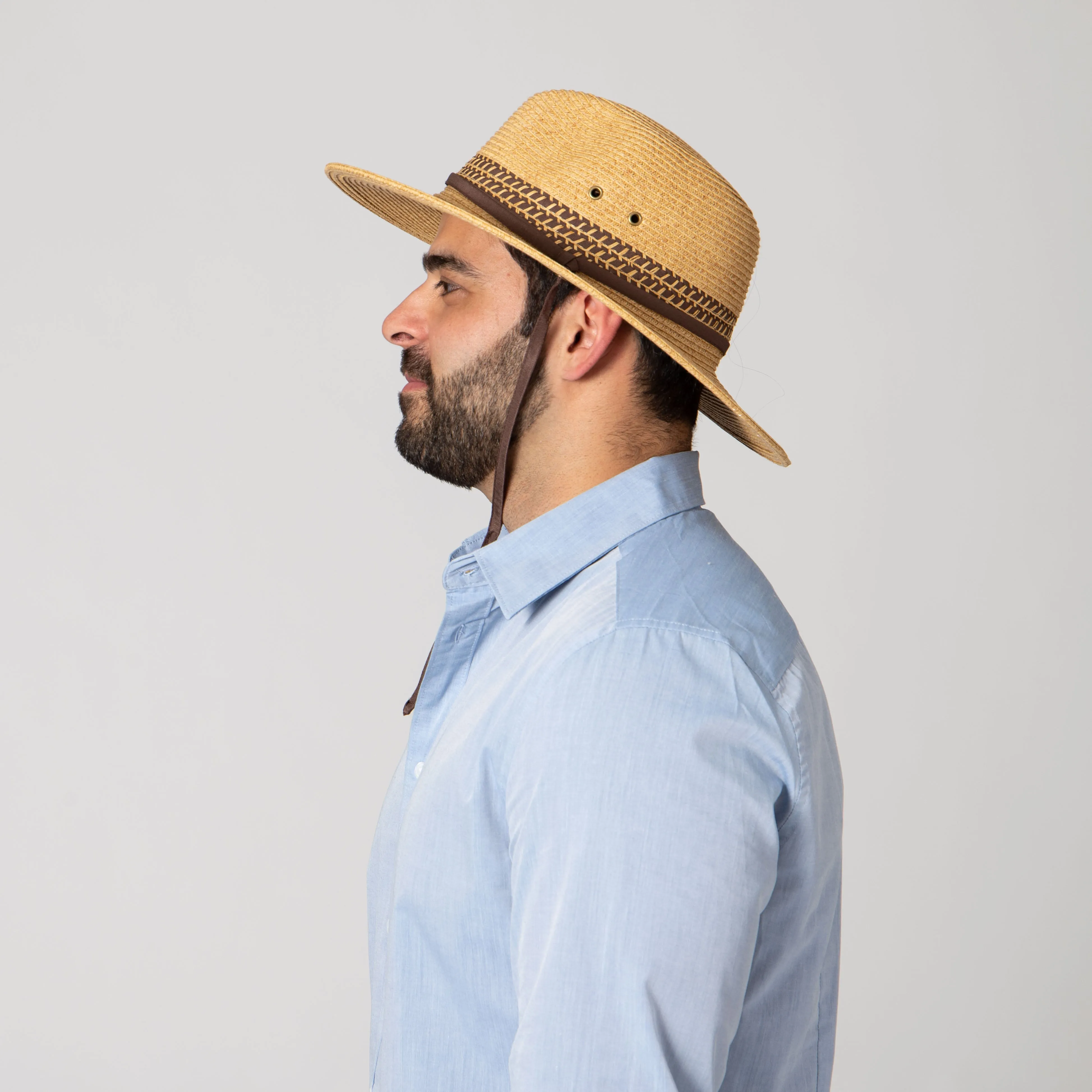 Men's Ultrabraid Outback With Chin Cord and Toggle sold by San Diego Hat Company product image thumbnail 4