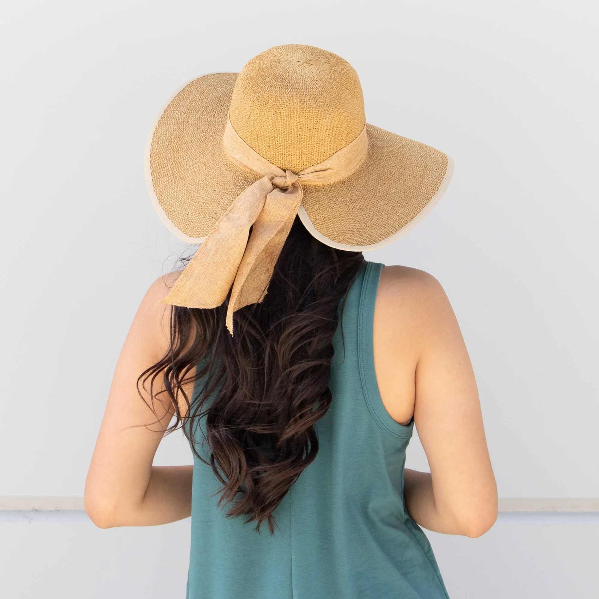 Women's Woven Paper Face Saver w/ Scarf Tie sold by San Diego Hat Company product image thumbnail 3