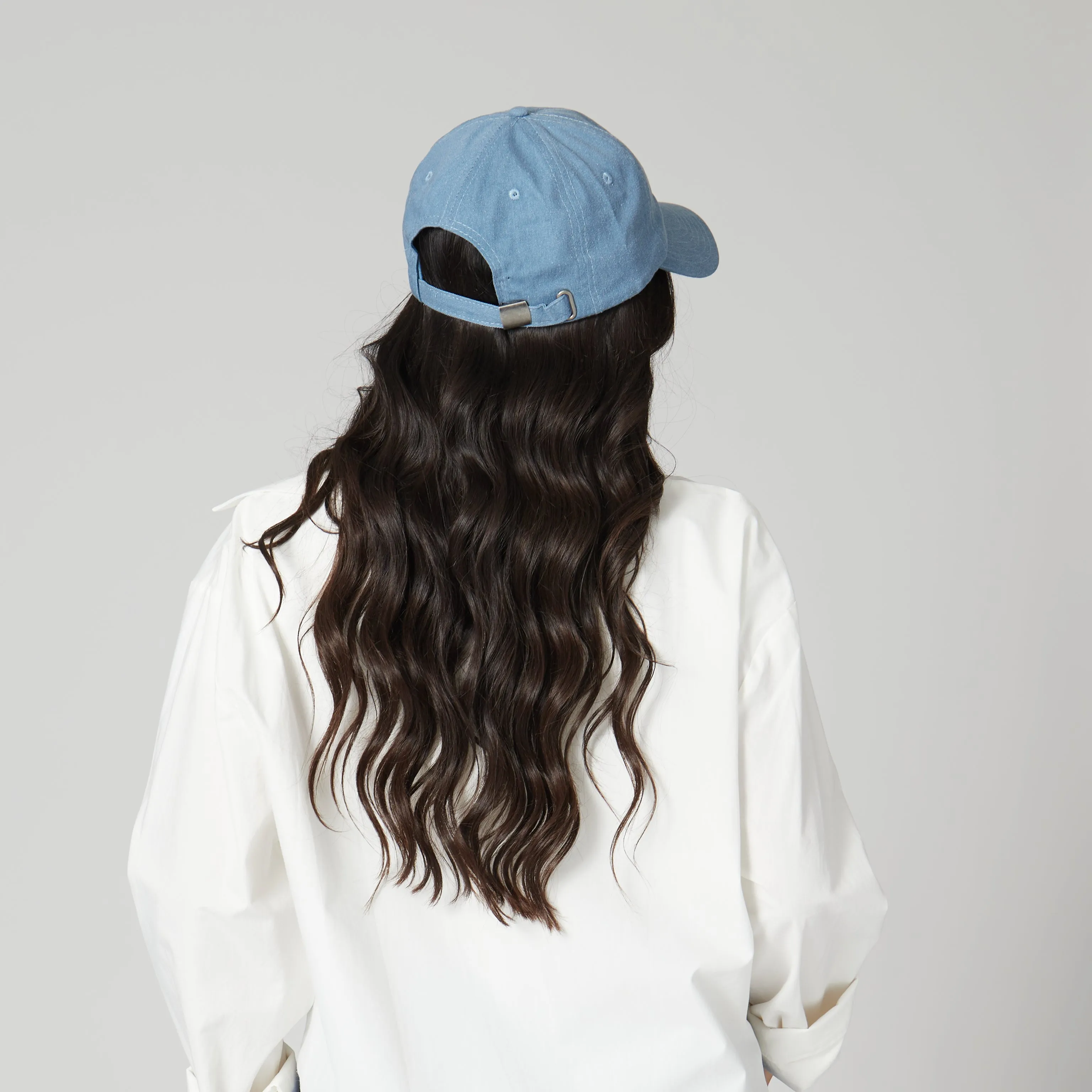 American Flag Washed Denim Cap sold by San Diego Hat Company product image thumbnail 4