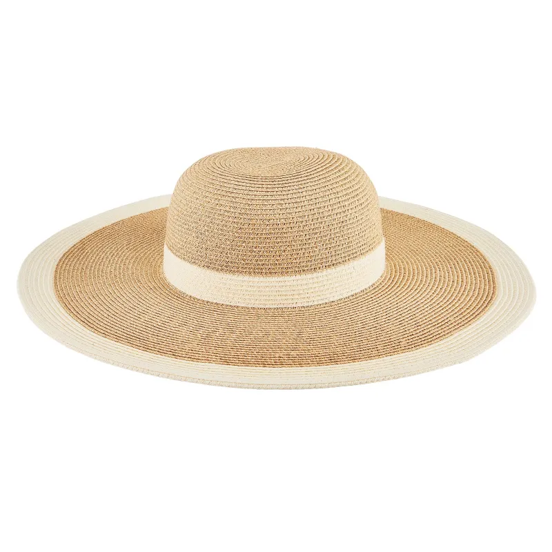 Women's Water Repellent Striped Floppy sold by San Diego Hat Company