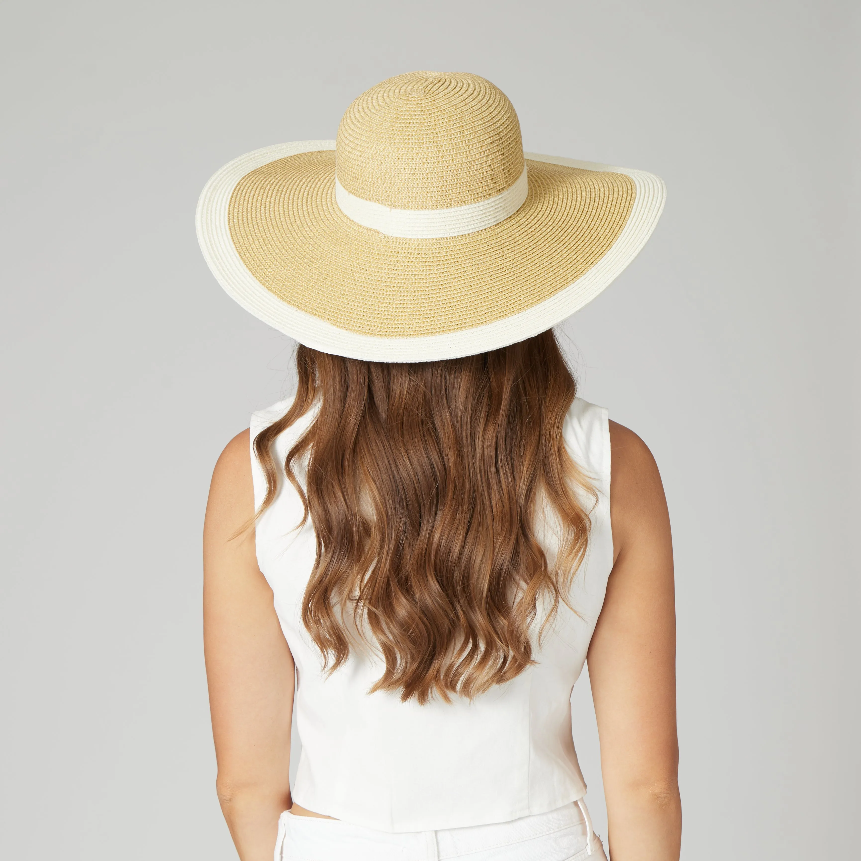 Women's Water Repellent Striped Floppy sold by San Diego Hat Company product image thumbnail 5