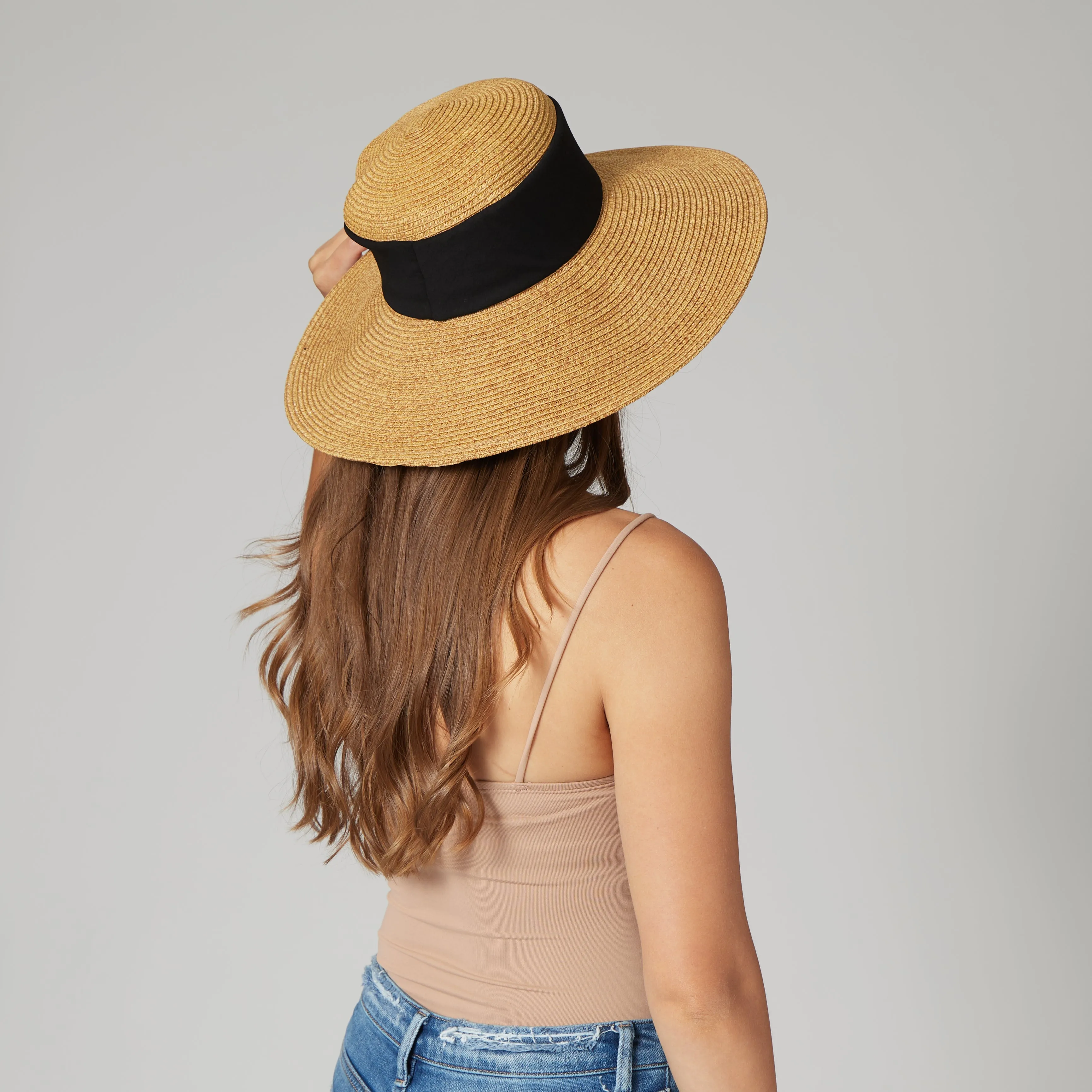 Women's Collapsible Crown Sun Hat sold by San Diego Hat Company product image thumbnail 4