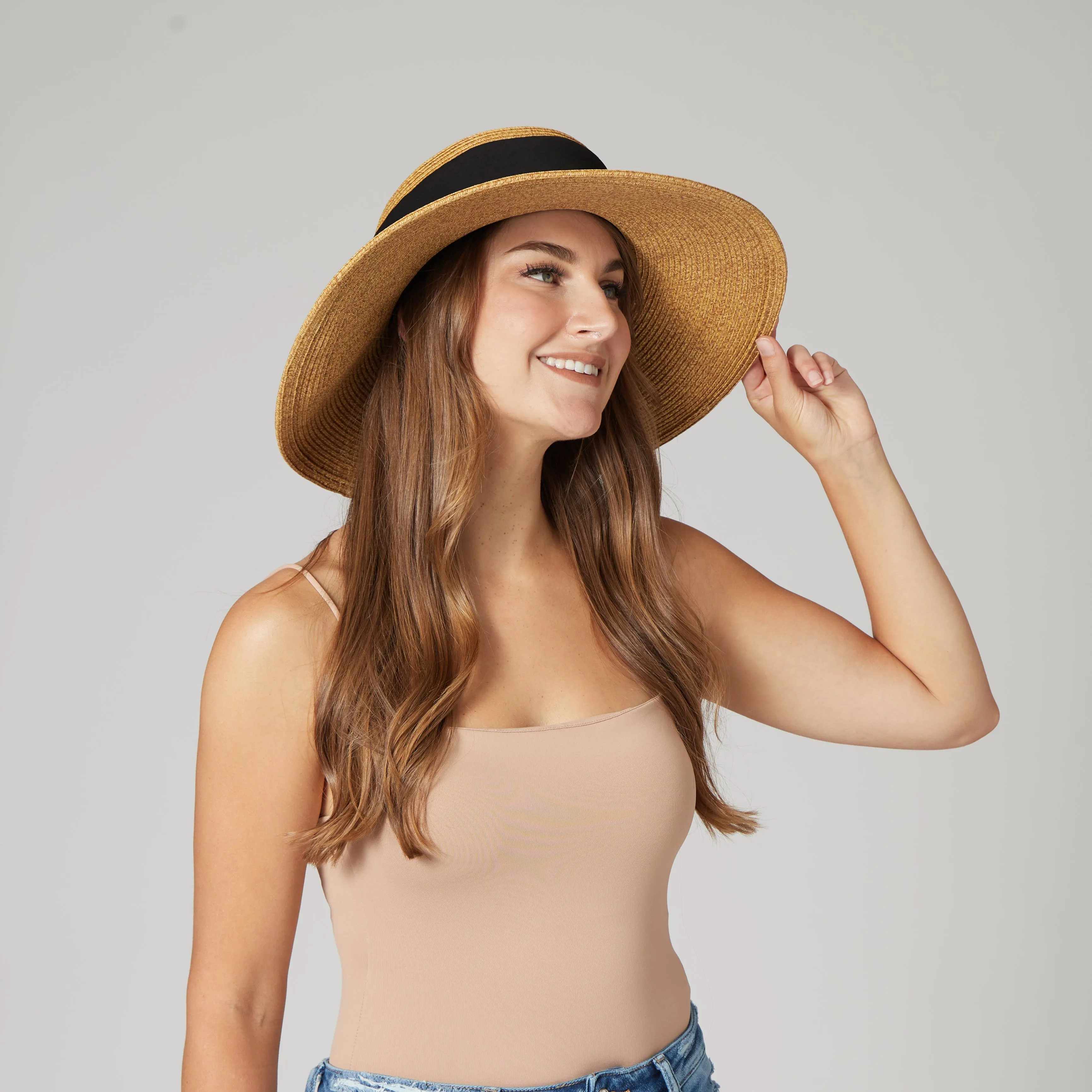 Women's Collapsible Crown Sun Hat sold by San Diego Hat Company product image thumbnail 2