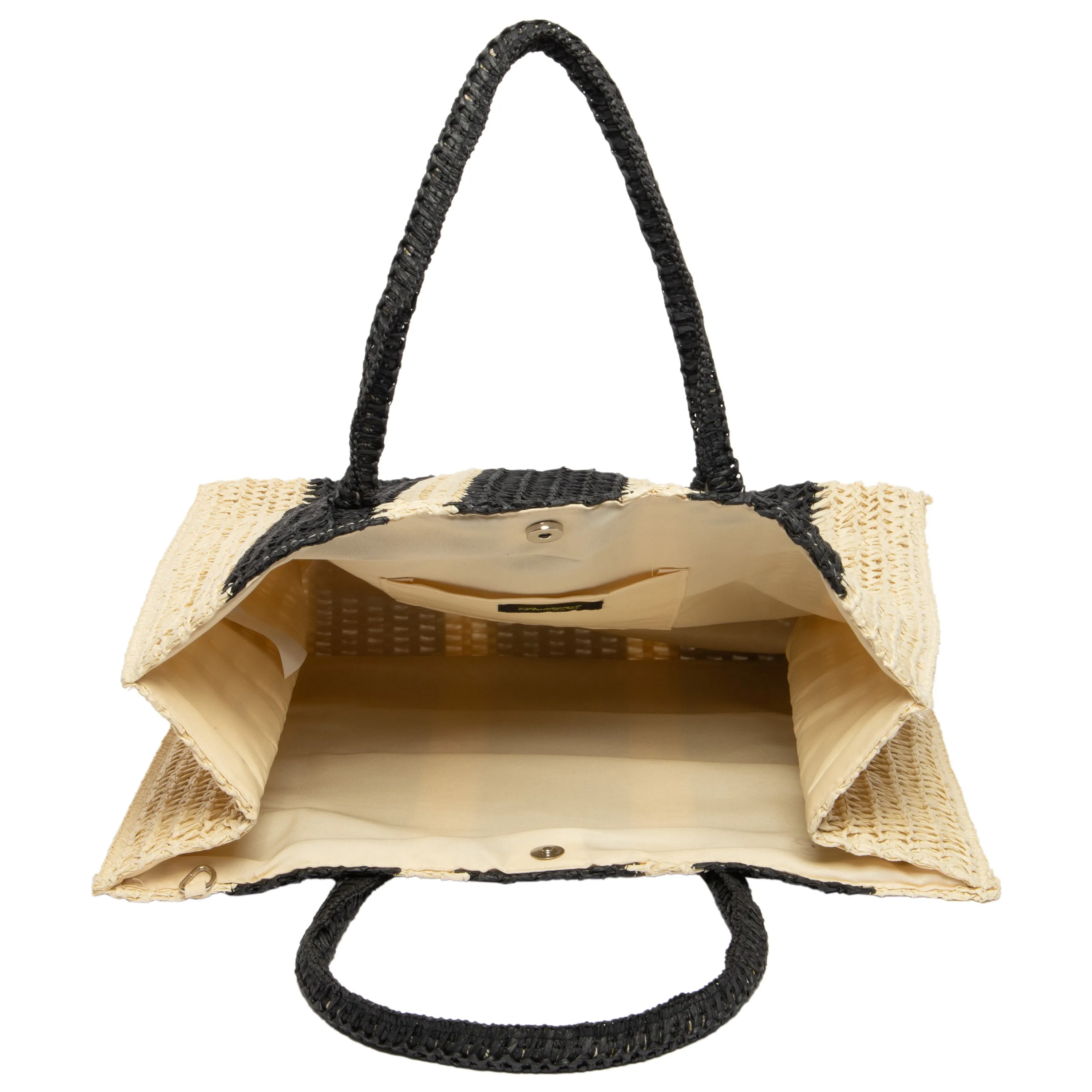 Mercado - Striped Crochet Tote with Matching Pouch sold by San Diego Hat Company product image thumbnail 3
