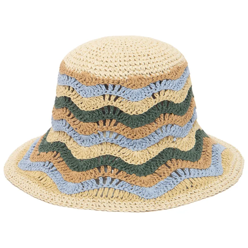 Del Mar - Wavy Striped Bucket Hat sold by San Diego Hat Company