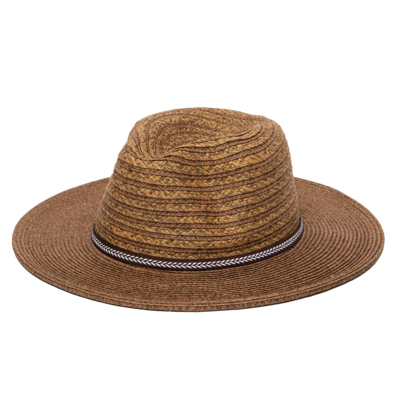 Men's Ultrabriad Panama With Jacquard Trim made by San Diego Hat Company