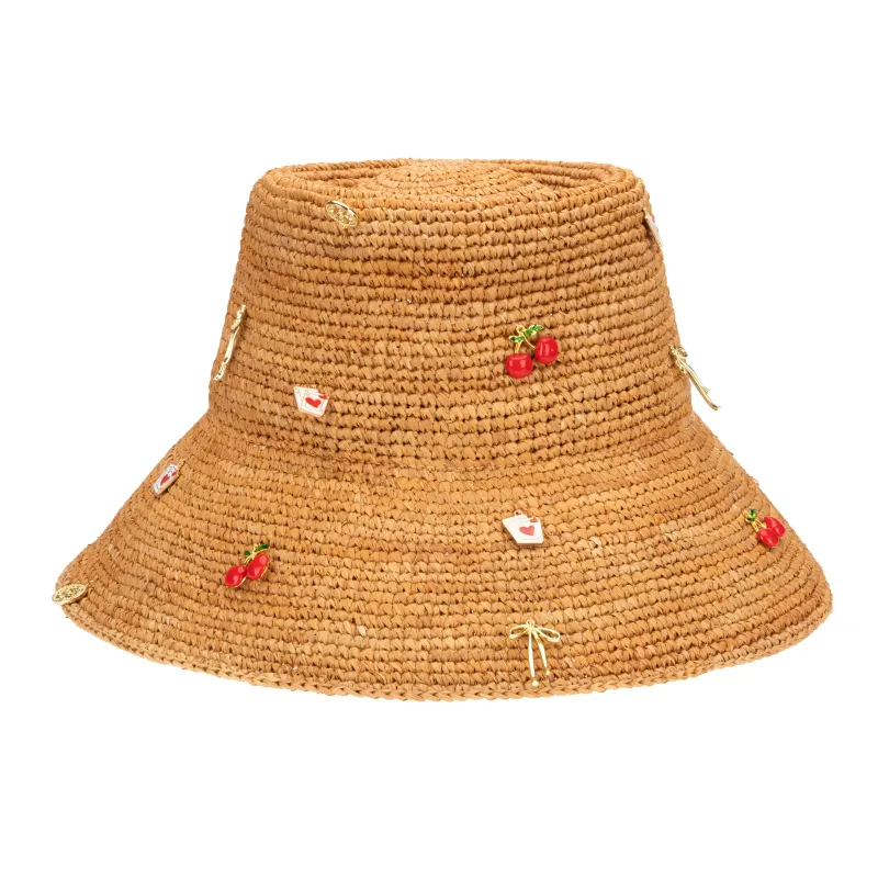 Charm - Crochet Raffia Bucket Hat sold by San Diego Hat Company