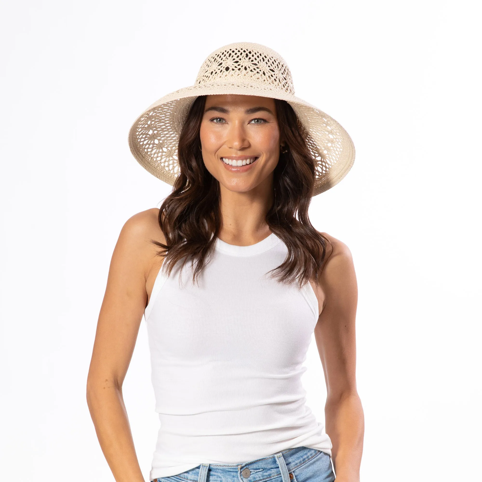 Sandy - Woven Round Crown sold by San Diego Hat Company product image thumbnail 2