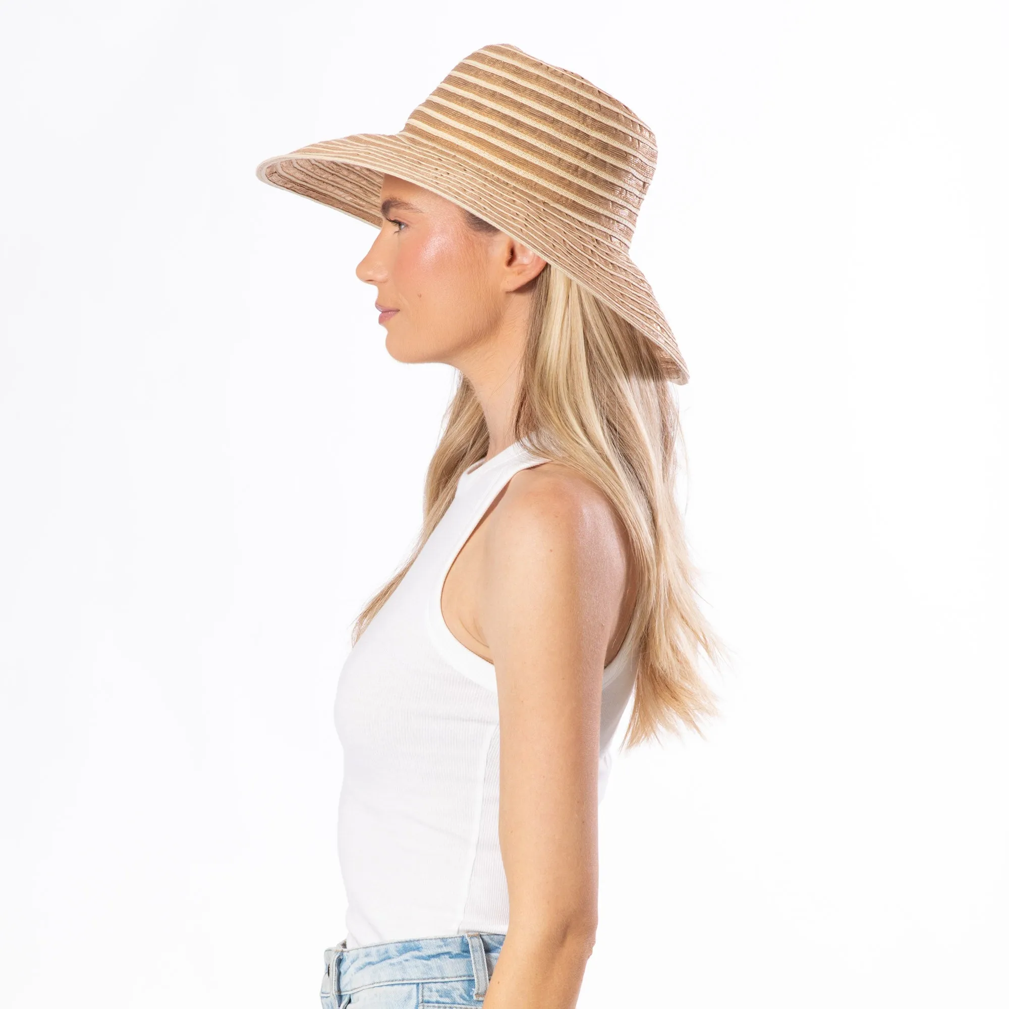 Julie - Ribbon Braid Round Crown sold by San Diego Hat Company product image thumbnail 4