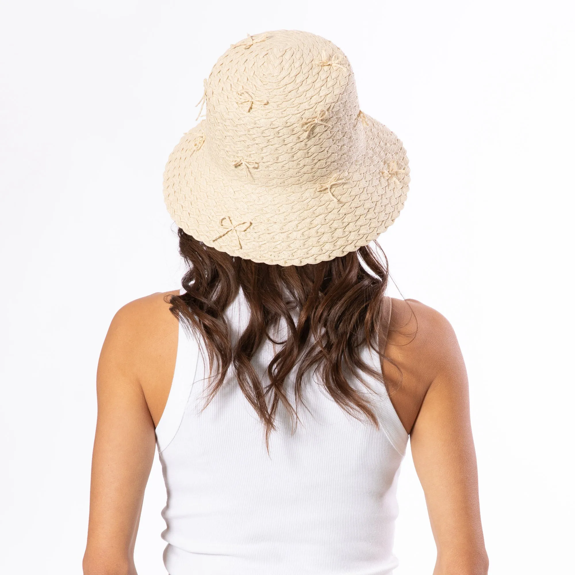 Rosie - Wide Braid Bucket Hat sold by San Diego Hat Company product image thumbnail 4