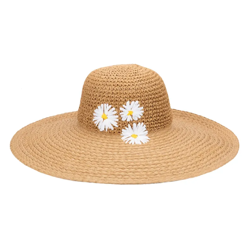 Alice - Crochet Wide Brim Floppy Hat sold by San Diego Hat Company