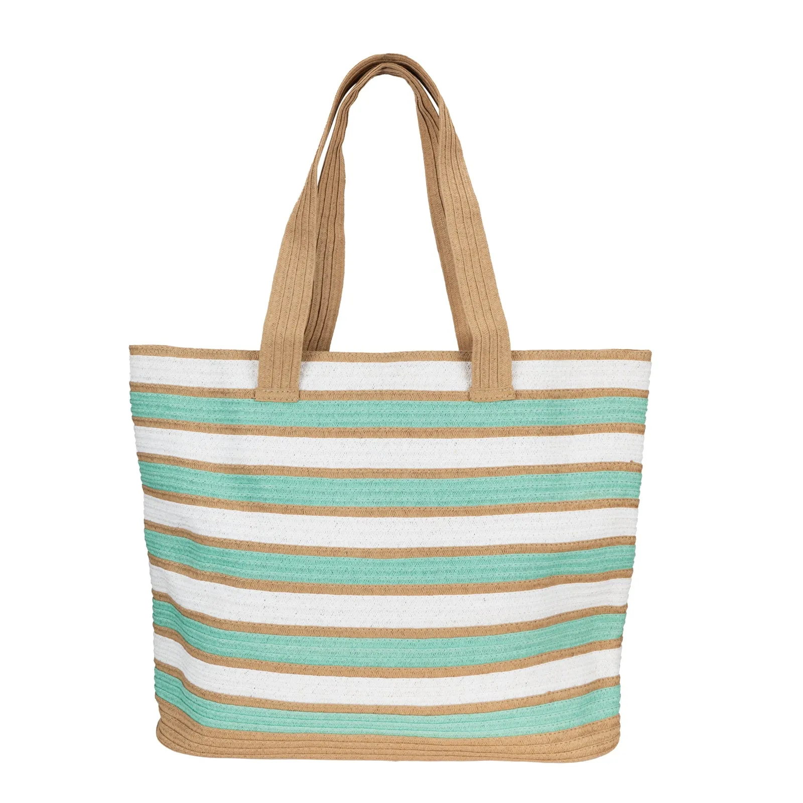 Jade - Wide Striped Tote sold by San Diego Hat Company product image thumbnail 2