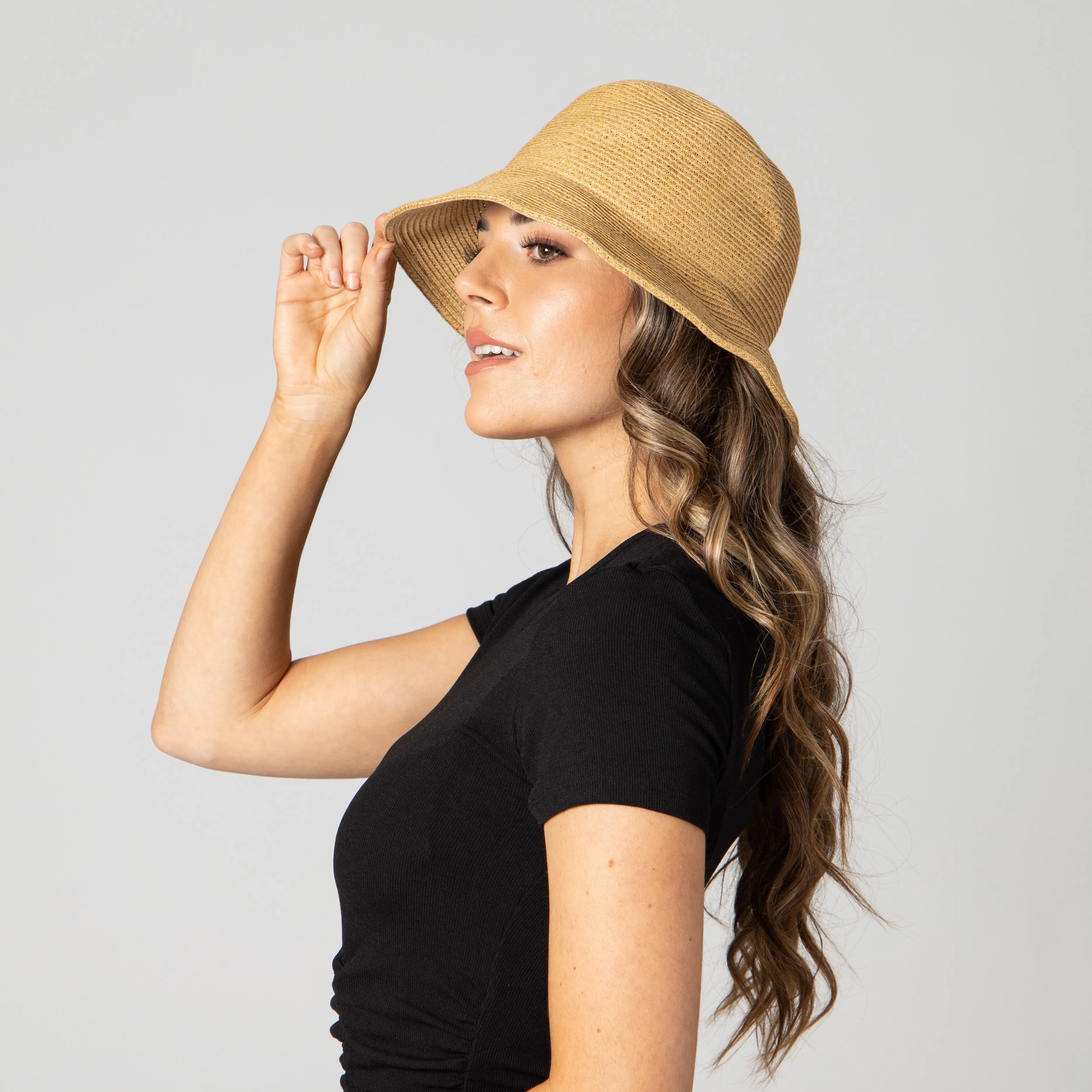 Women's Soft Paperbraid Multi-Way Bucket sold by San Diego Hat Company product image thumbnail 3