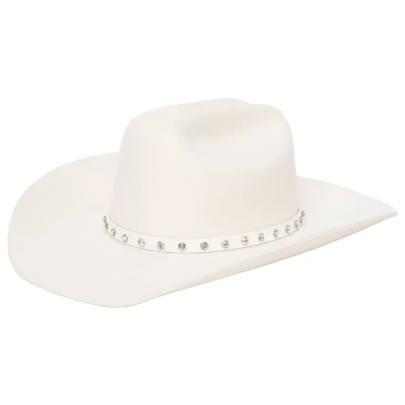 Women's Australian Stiff Wool Felt Cowboy Hat by Wrangler made by Wrangler