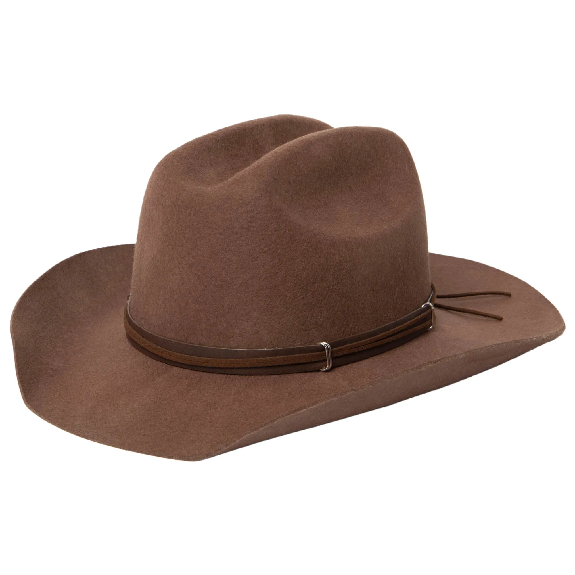 Wool Felt Cattlemans Crease Cowboy with Western Band by FRYE sold by San Diego Hat Company