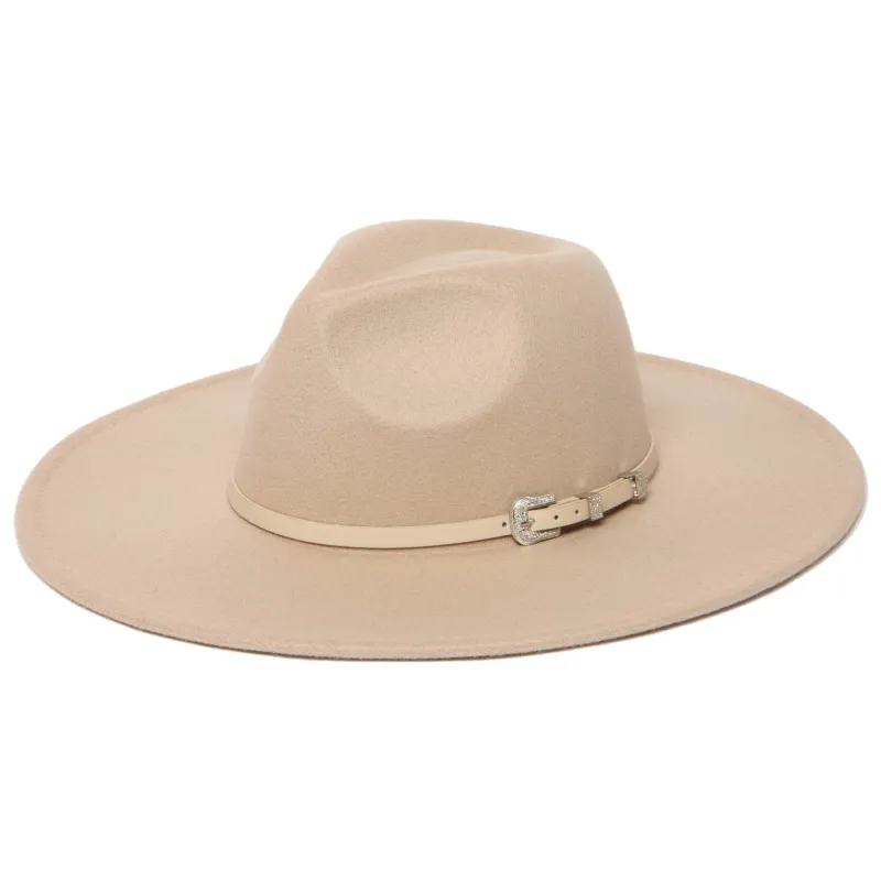 Beverly - Pinch Crown Fedora with Western Buckle sold by San Diego Hat Company