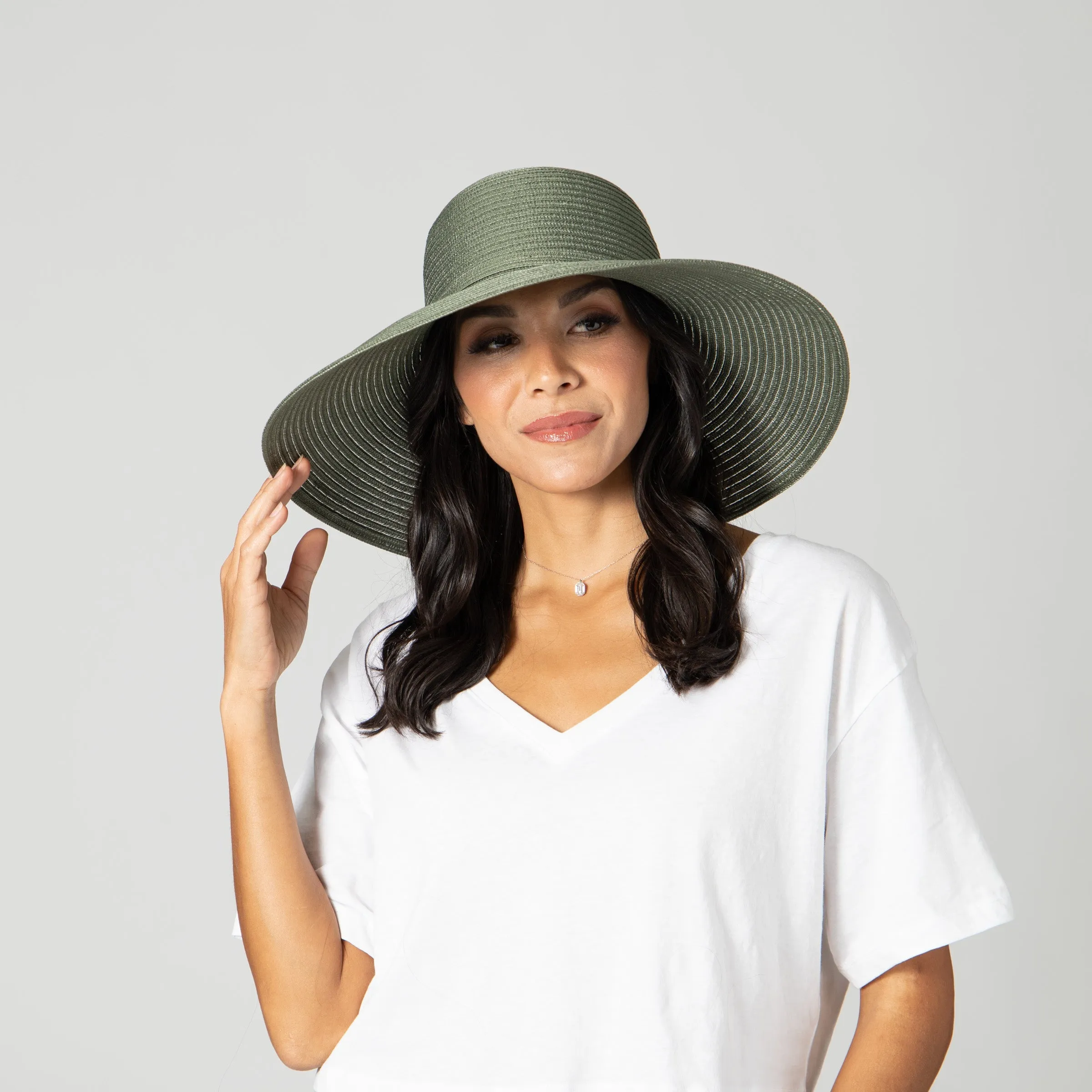 Women's Poly Braided Sun Hat sold by San Diego Hat Company product image thumbnail 4