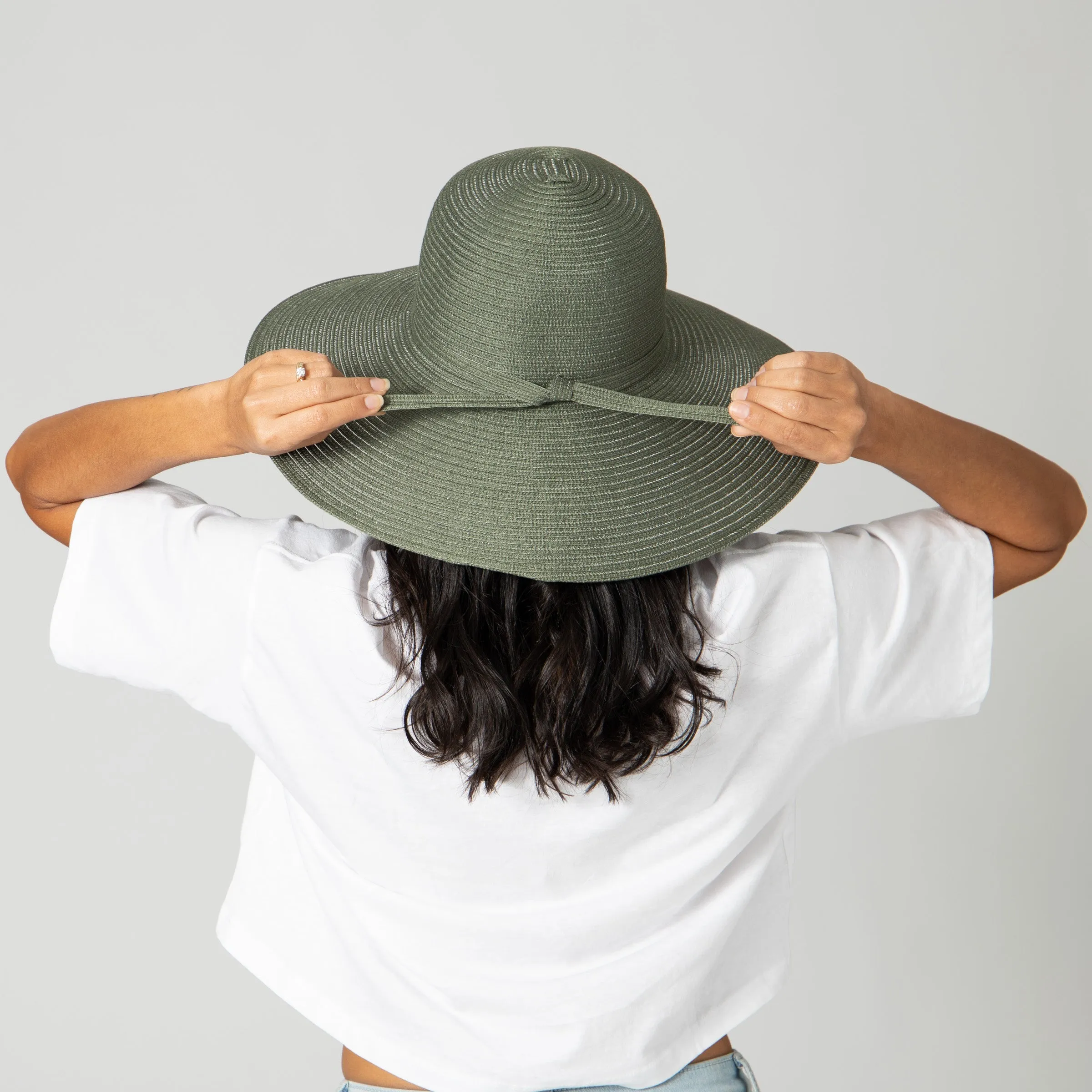 Women's Poly Braided Sun Hat sold by San Diego Hat Company product image thumbnail 3