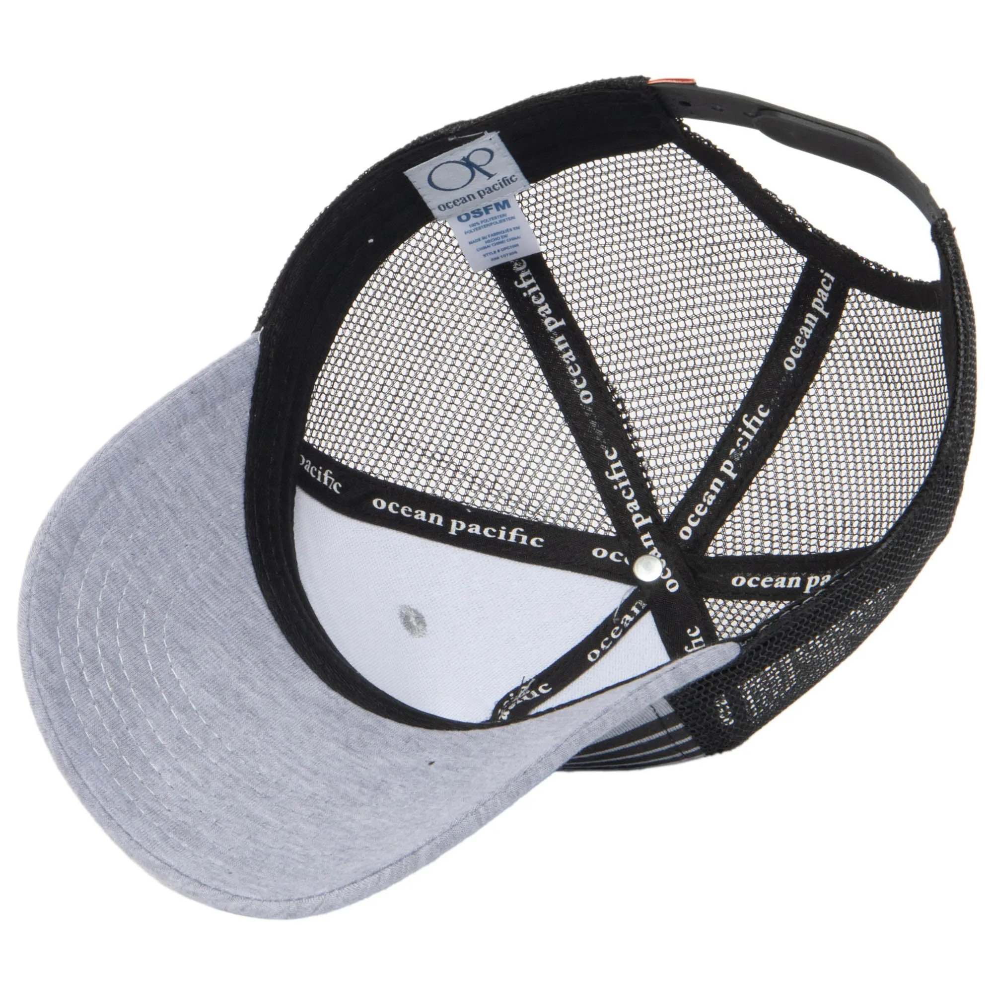 Ocean Pacific - 5 Panel Trucker Hat with Wave Print sold by San Diego Hat Company product image thumbnail 4