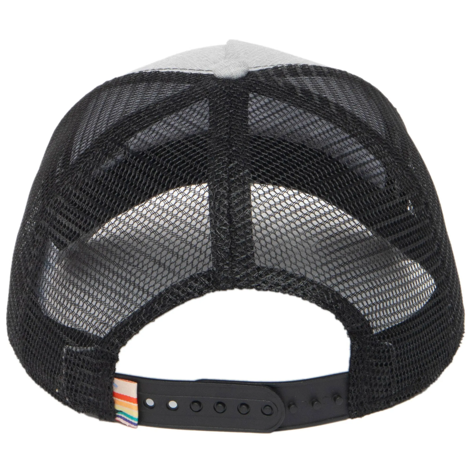 Ocean Pacific - 5 Panel Trucker Hat with Grey Palm Leaf Print sold by San Diego Hat Company product image thumbnail 5