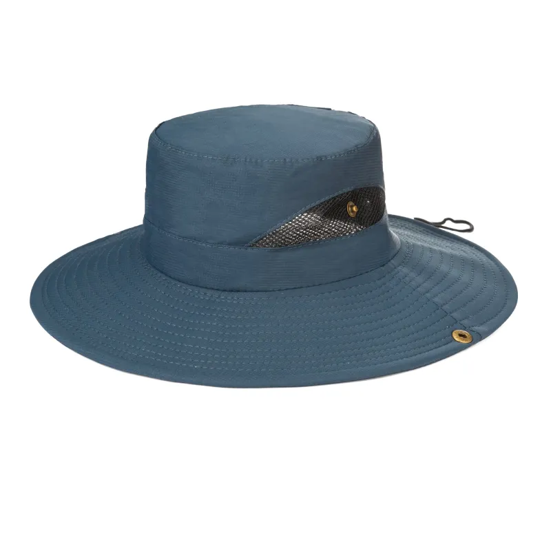 Men's Floatable Wide Brim Sun Hat With Mesh Crown Inset made by San Diego Hat Company